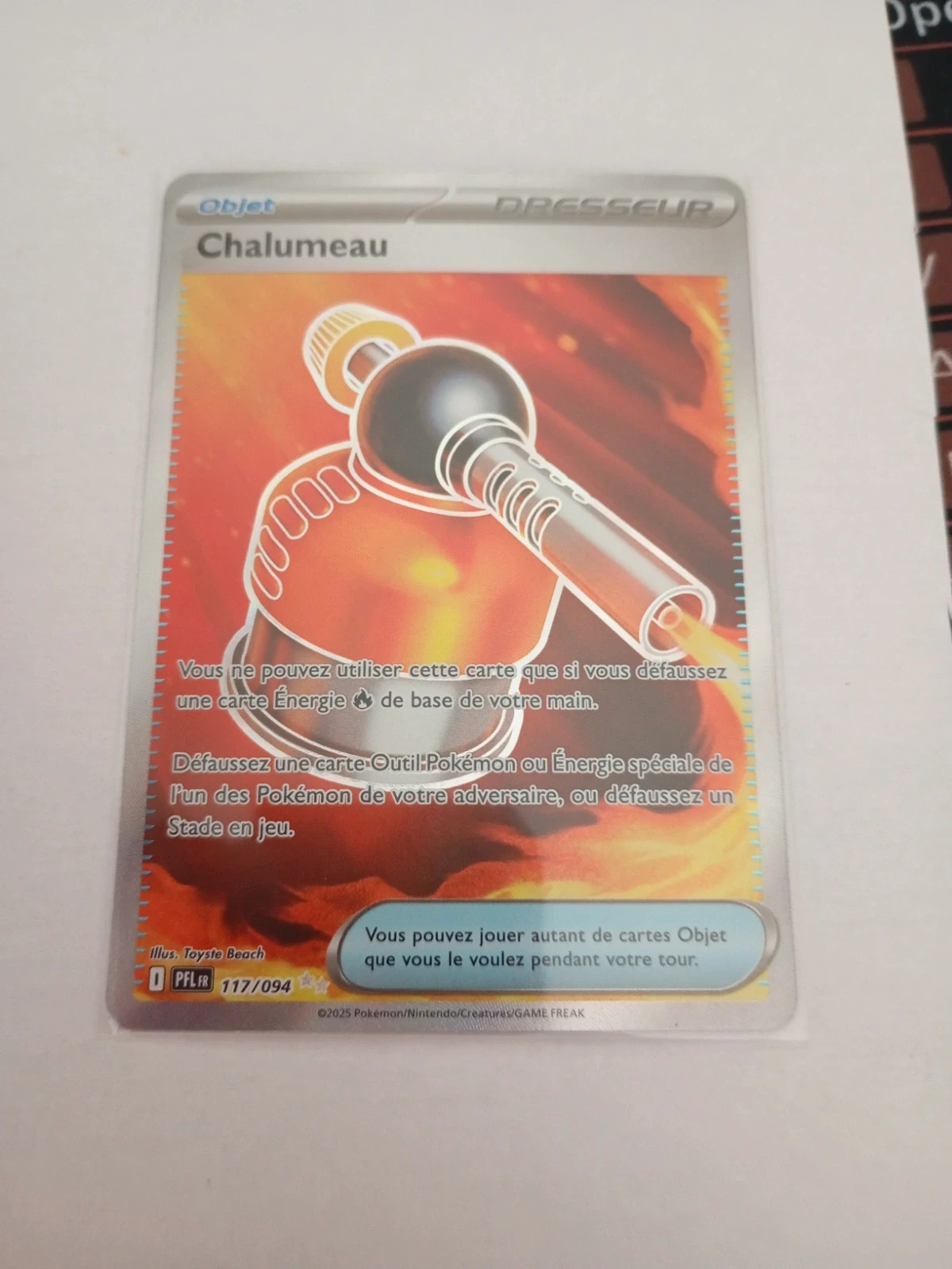 Carte Chalumeau pokémon