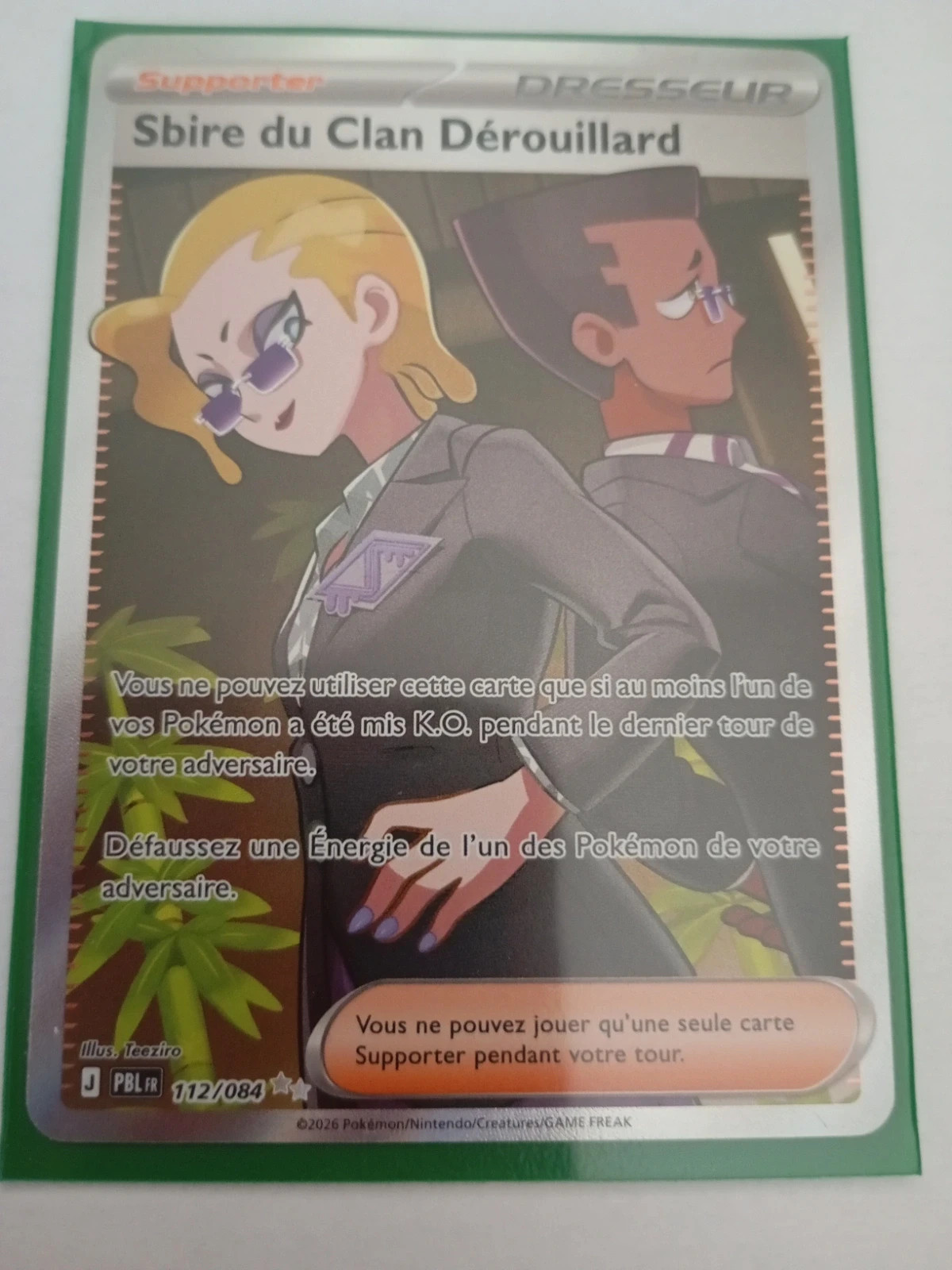 Carte pokémon Sbire du clan Derouillard pokémon