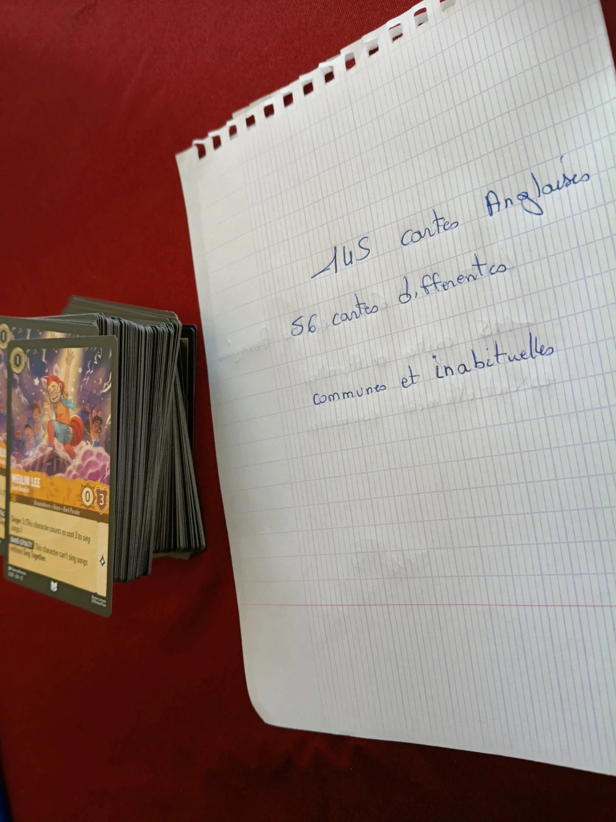 Lot de cartes anglaise chapitre 13 Lorcana – Disney 5