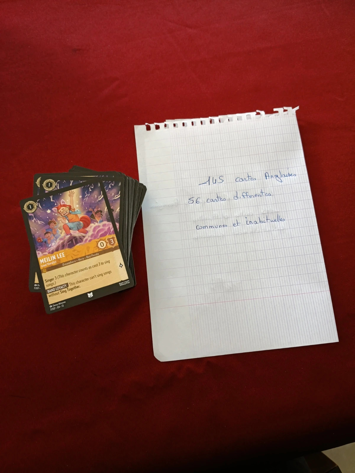 Lot de cartes anglaise chapitre 13 Lorcana