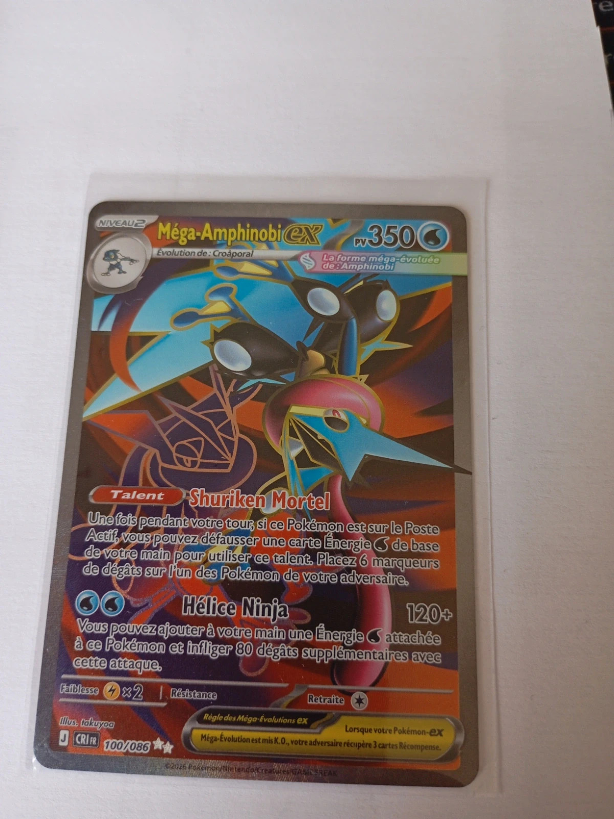 Carte Méga Amphinobi pokémon