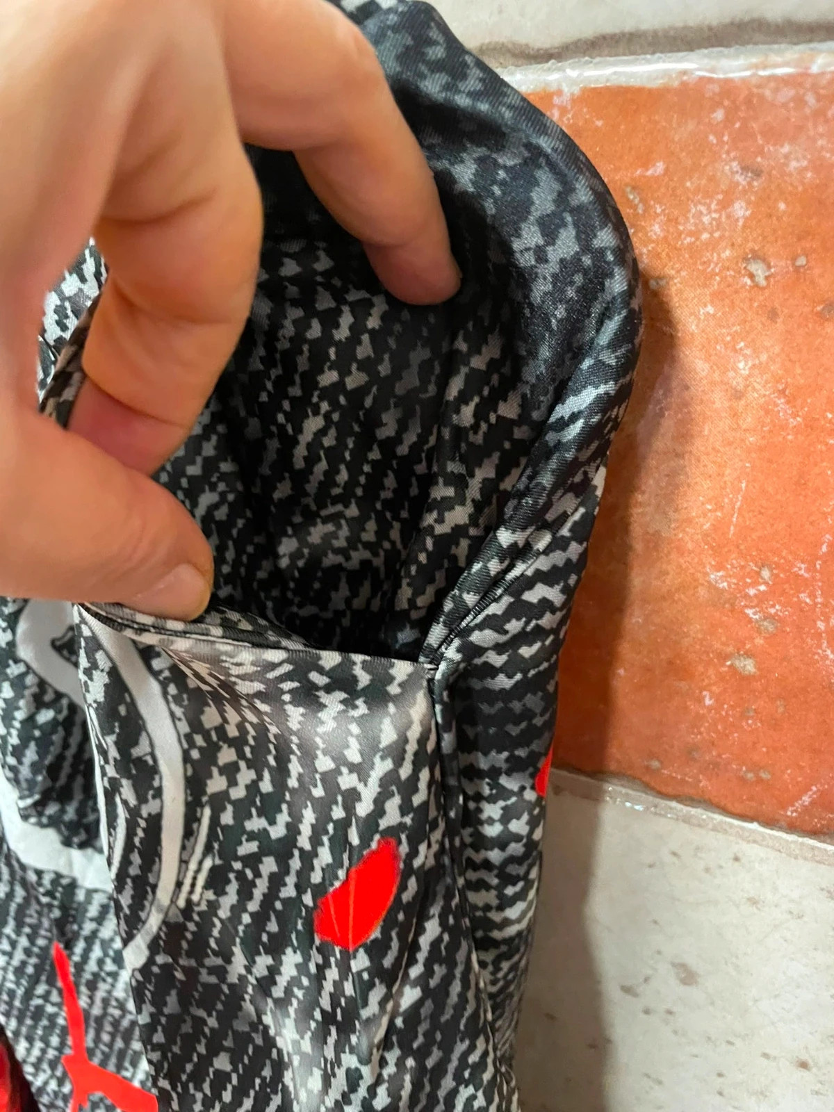 Pantalón estampado /cintura elástica /talla grande – sin marca – taille 4XL / 48 / 20 4