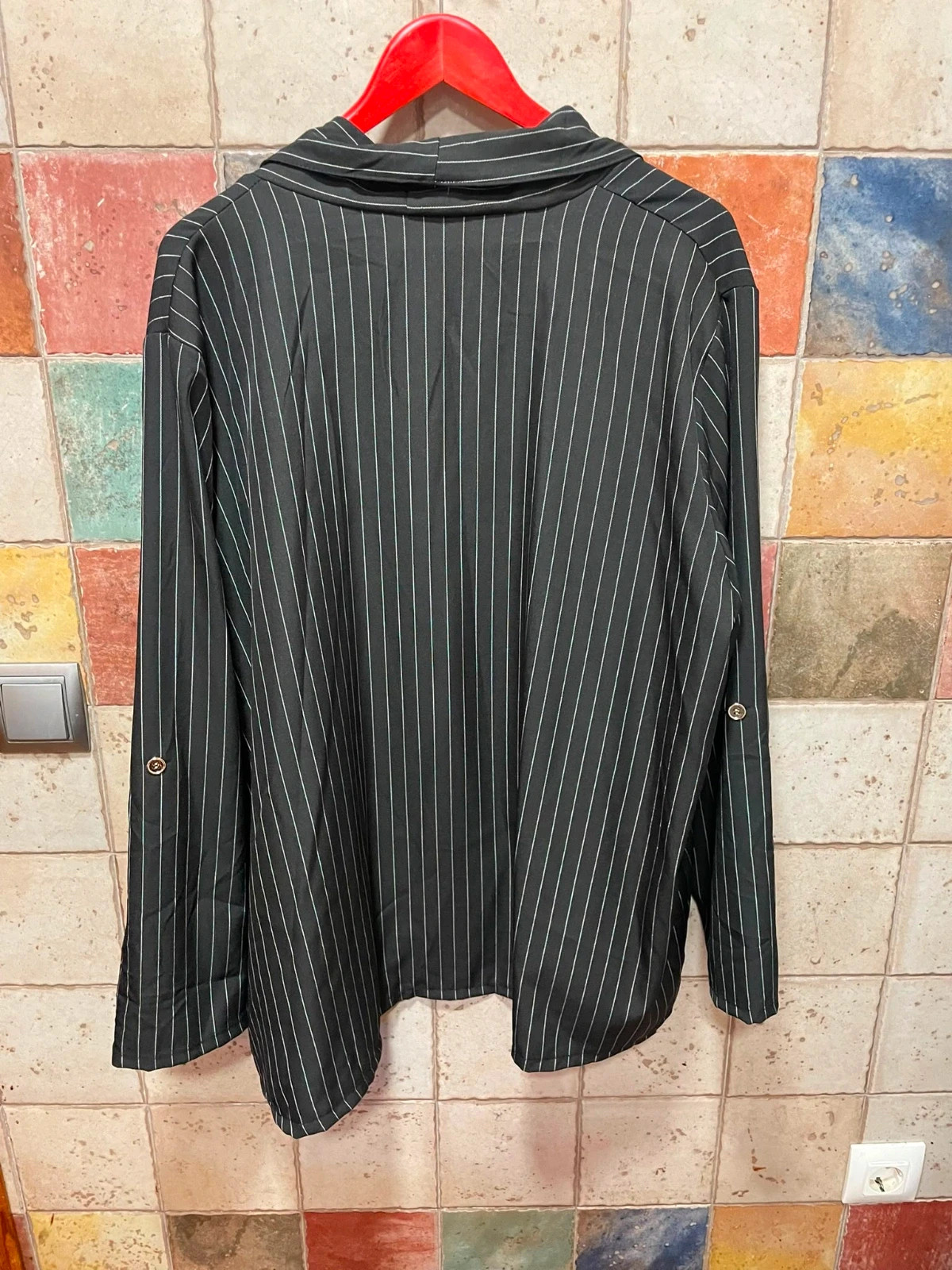 Conjunto 2piezas negro raya diplomática /talla grande/Nuevo. – sin marca – taille 4XL / 48 / 20 2