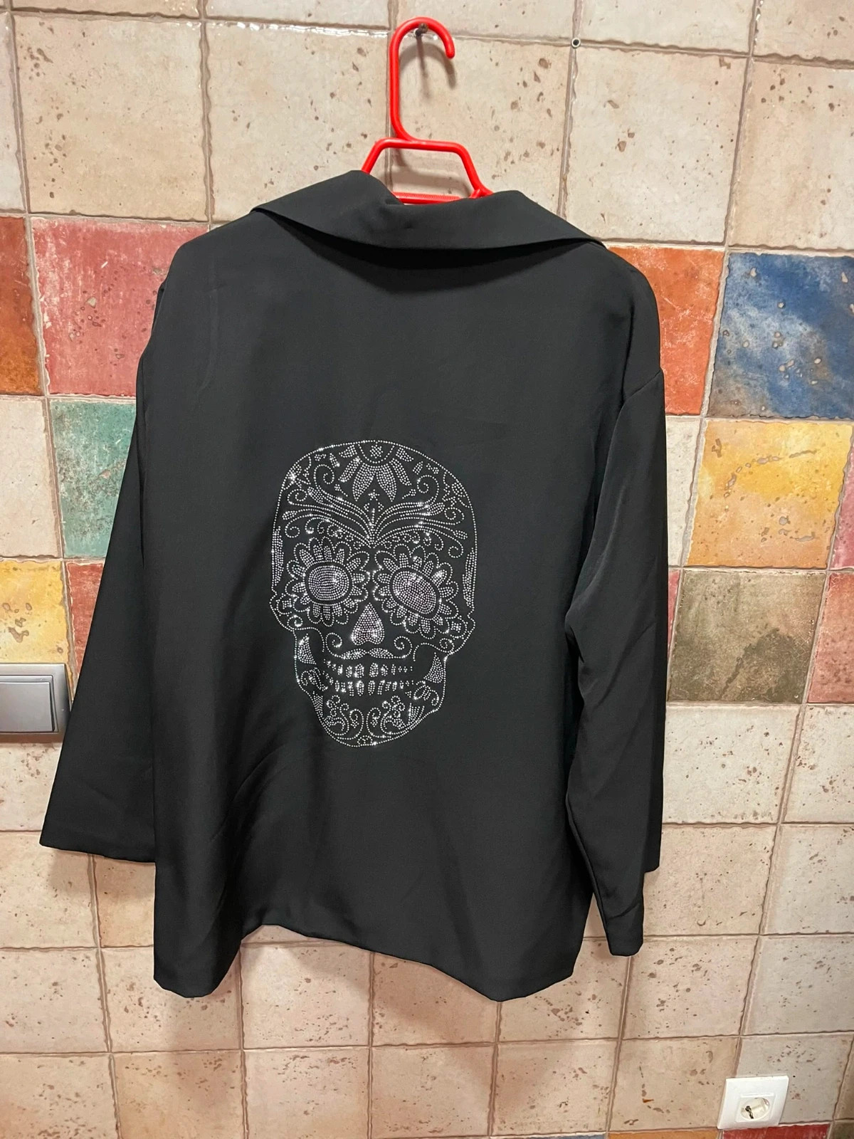 Blazer negra con calavera de strass /New collection /Nueva – New Collection – taille XXL / 44 / 16 2