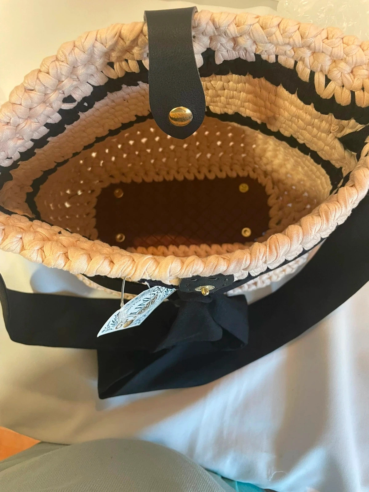 Bolso artesanal de trapillo. – Filinus 3