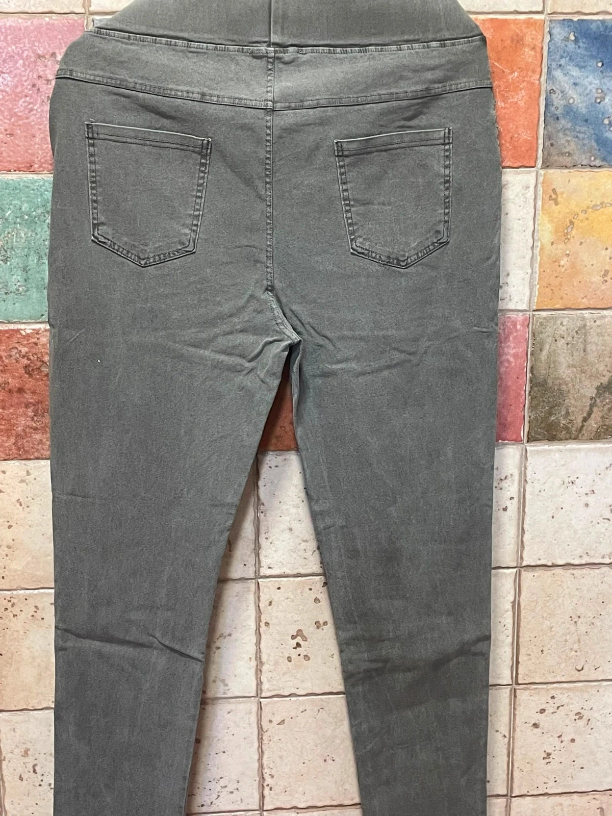 Leggins vaqueros elásticos 2xl/3xl/azul o gris /algodon – sin marca – taille XXL / 44 / 16 3