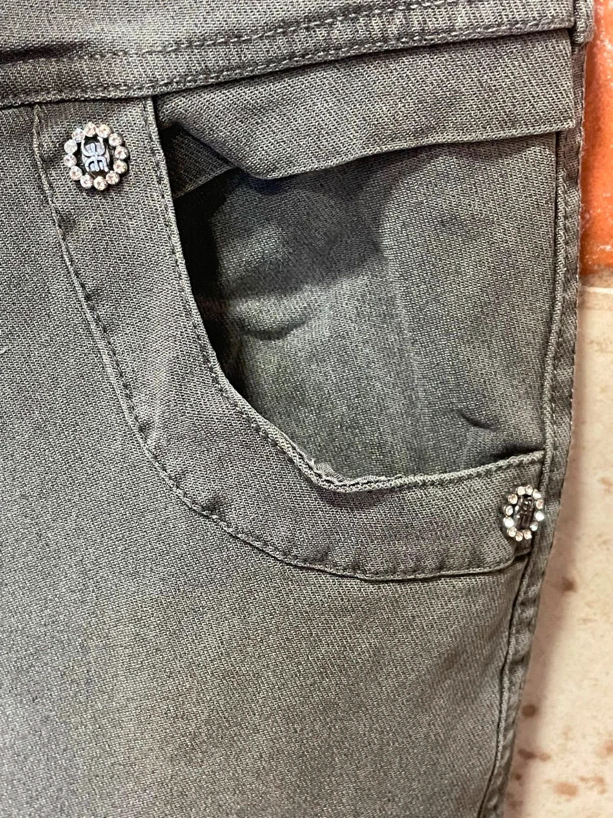 Leggins vaqueros elásticos 2xl/3xl/azul o gris /algodon – sin marca – taille XXL / 44 / 16 5