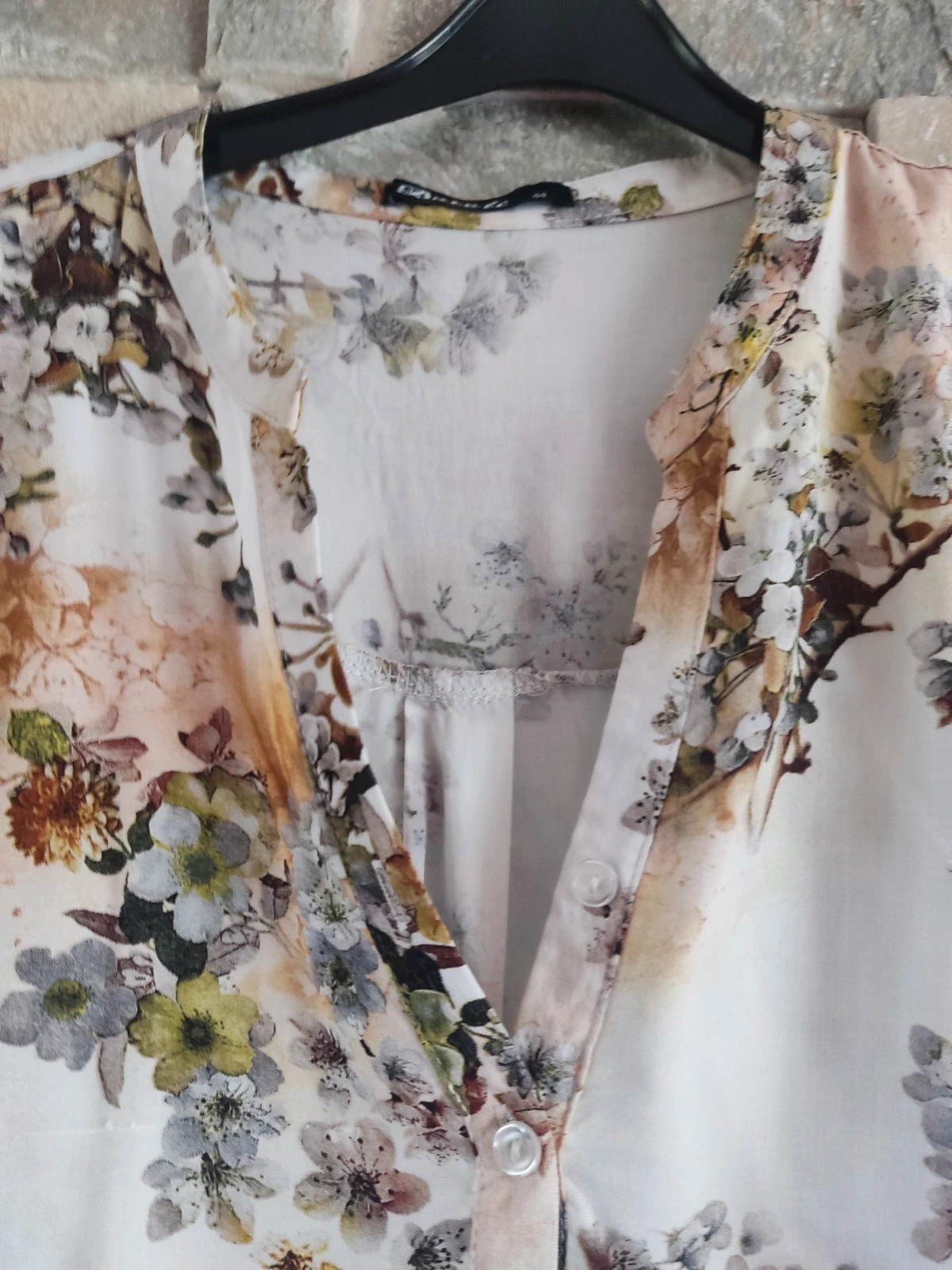 🎁Blusa estampado floral y fondo blanco – Boteli – taille XXL / 44 / 16 2