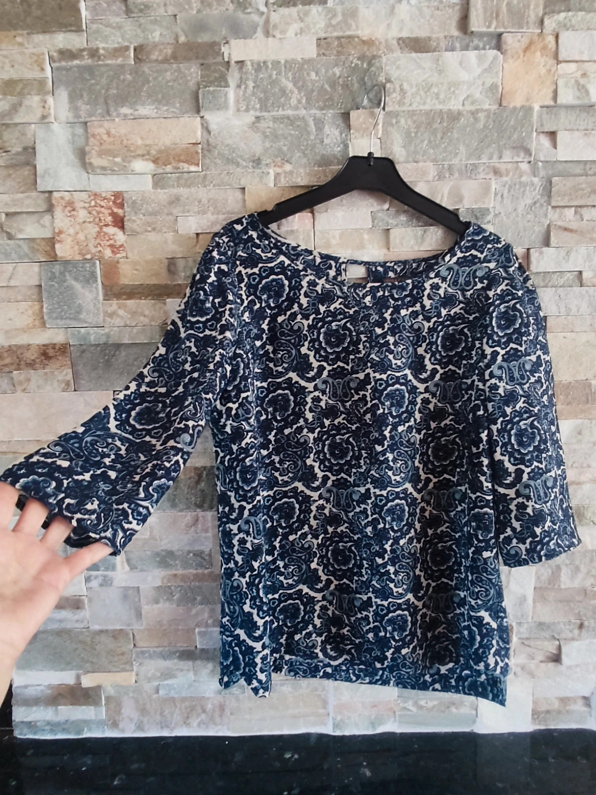 🎁Blusa Estampada Estilo Boho / Paisley – Sfera Casual – taille L / 40 / 12 2