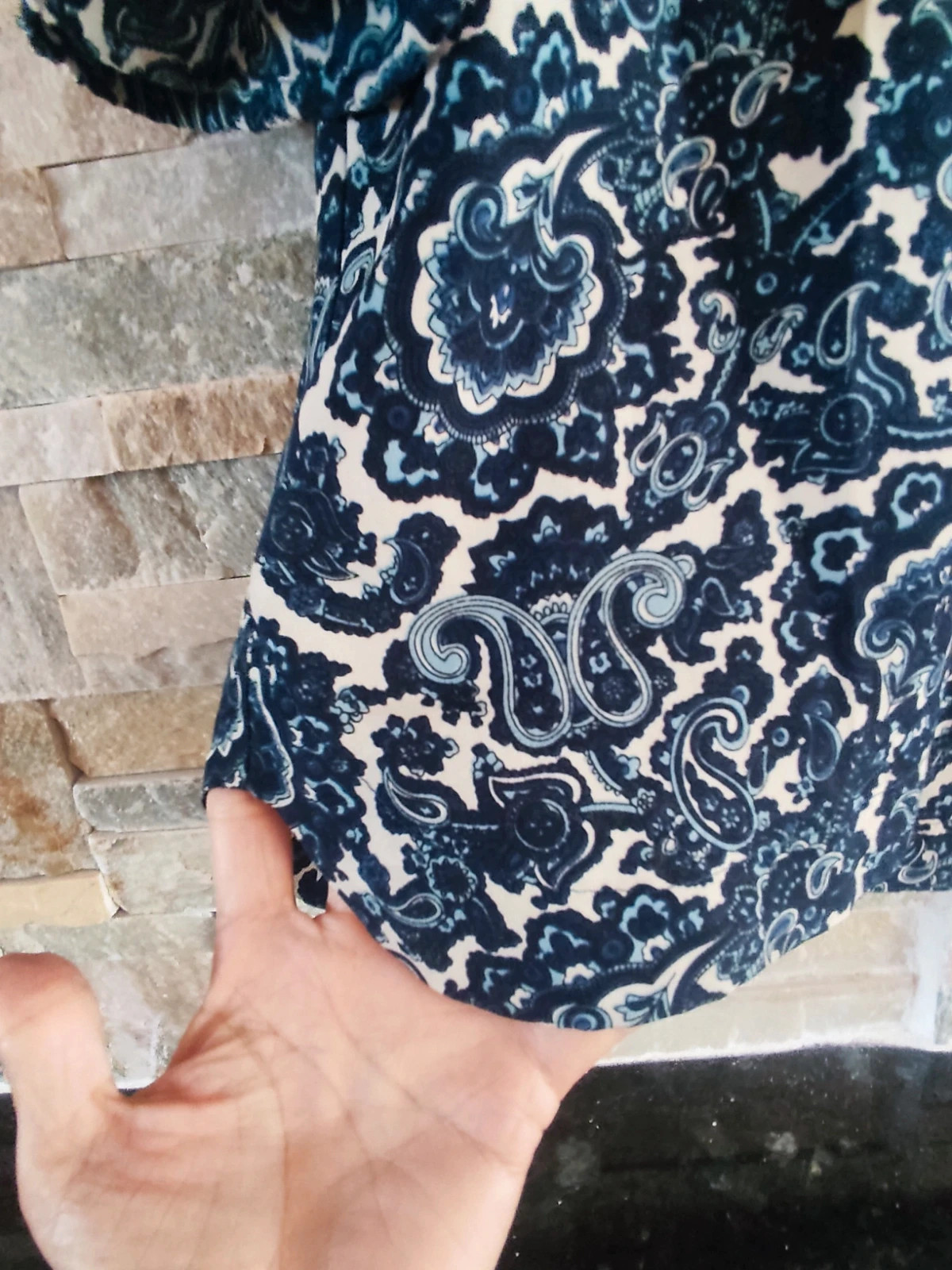 🎁Blusa Estampada Estilo Boho / Paisley – Sfera Casual – taille L / 40 / 12 3