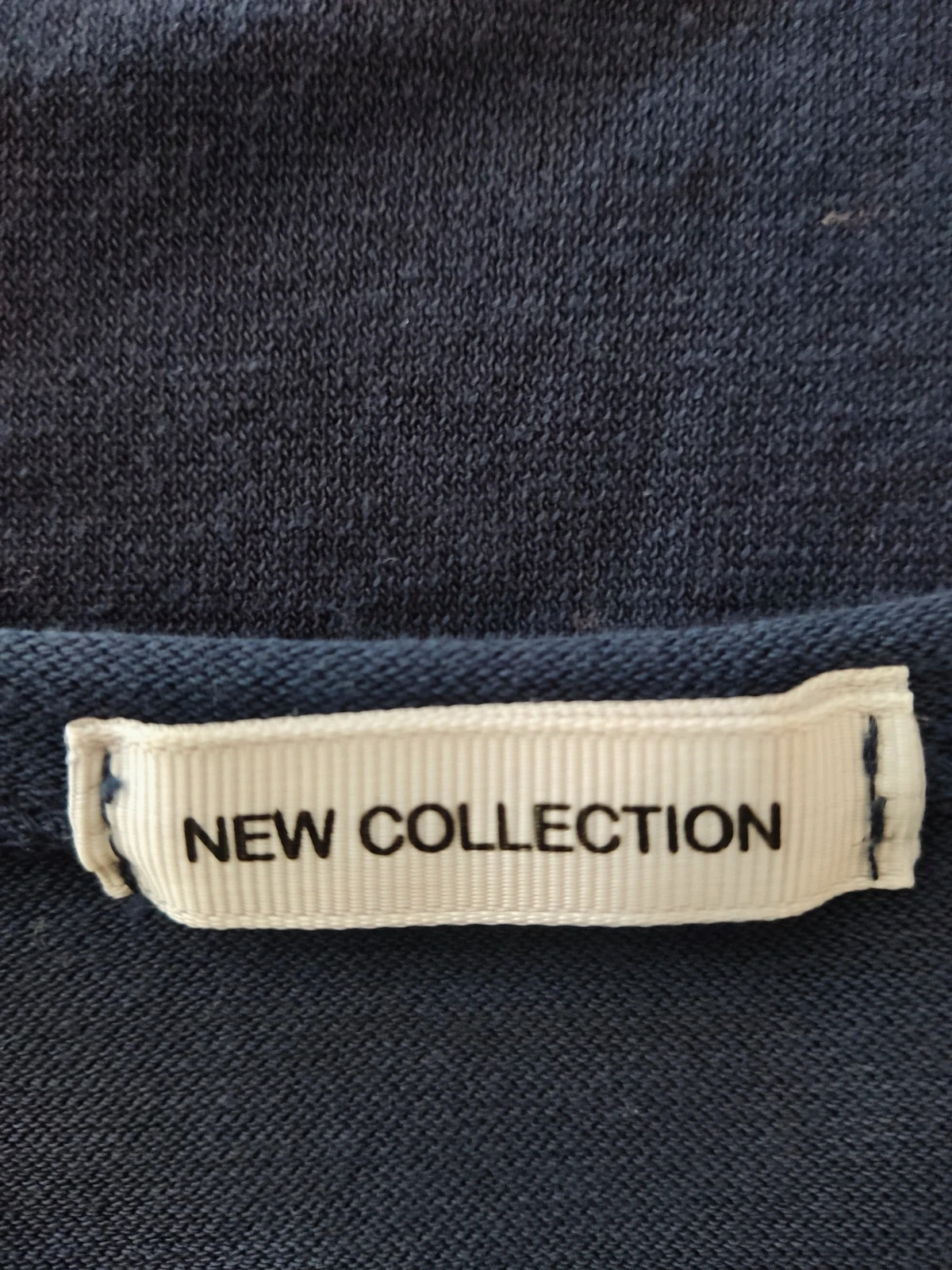 🎁 Camiseta de punto azul marino con pespuntes plateados – New Collection – taille XXL / 44 / 16 5