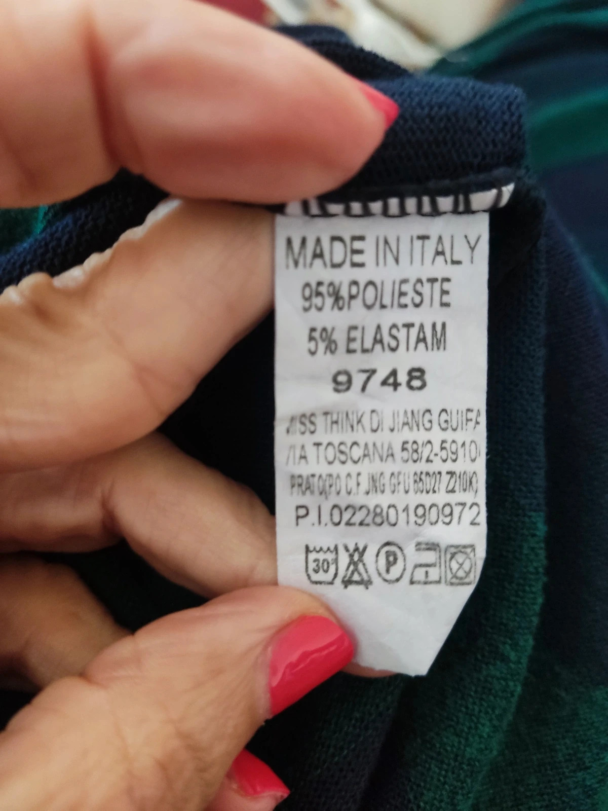 🎁 Chaqueta de punto con rayas azul marino y verde – Made In Italy – taille L / 40 / 12 5