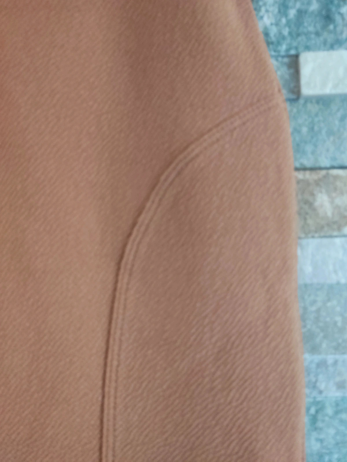 🎁Falda entallada de punto suave tono camel – Yessica – taille S / 36 / 8 2