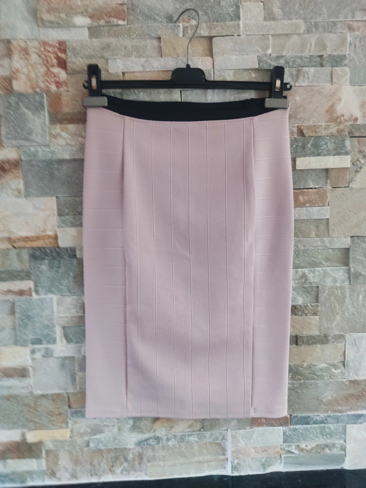 🎁Falda tubo de punto rosa acanalado – Zara – taille M / 38 / 10