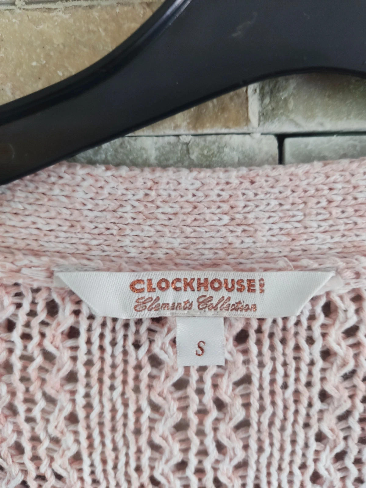 🎁 Chaqueta de punto jaspeado rosa – Clockhouse – taille M / 38 / 10 5