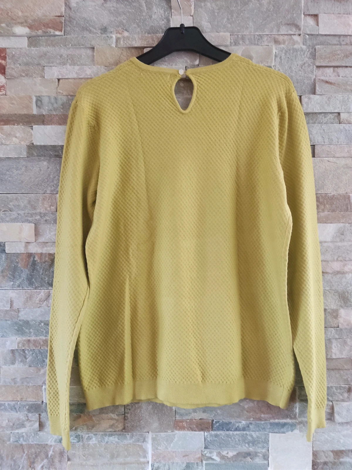 🎁 Jersey de punto verde claro con relieves, de Mango – Mango – taille L / 40 / 12 3
