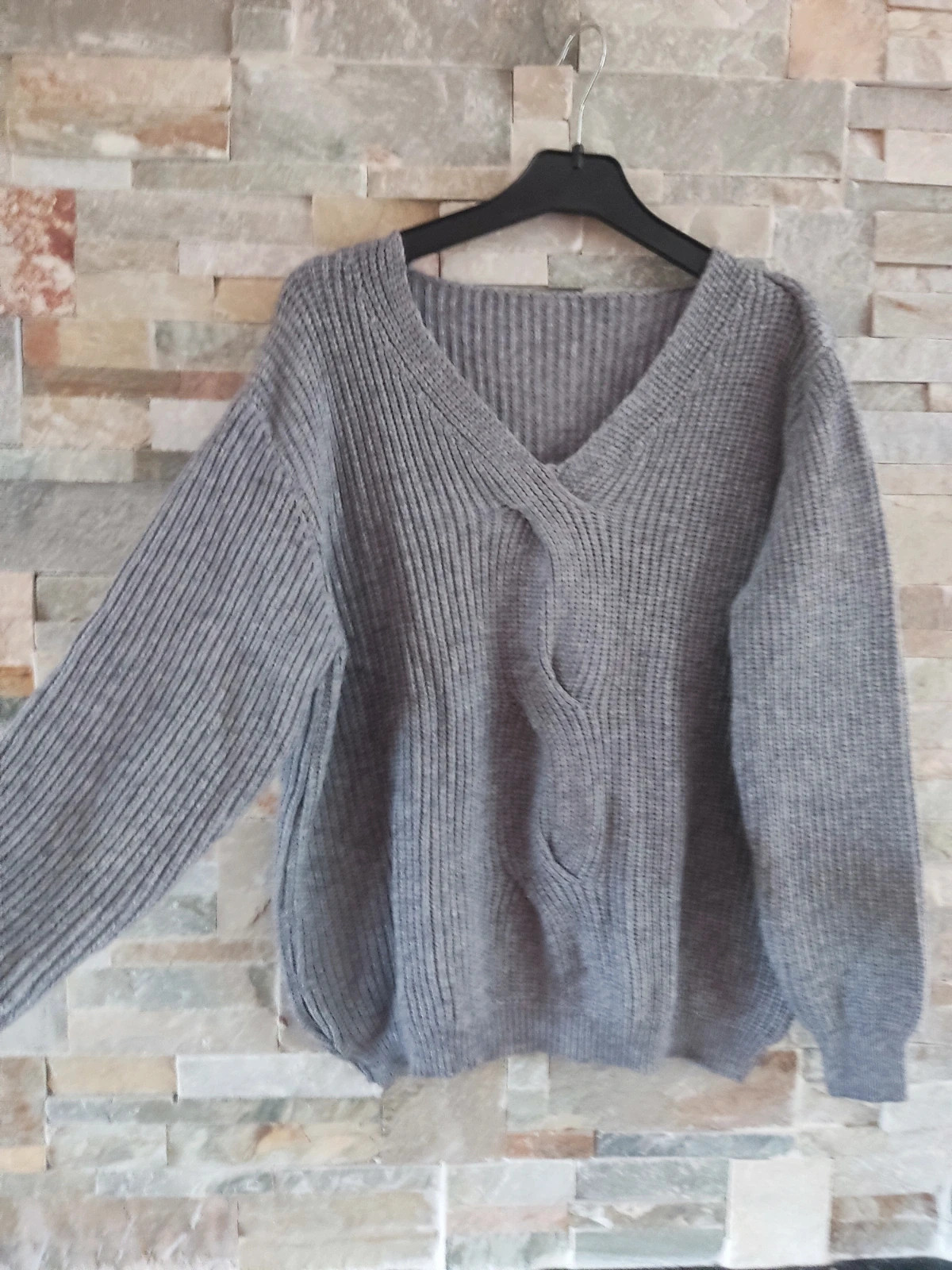 🎁 Jersey de punto gordito supersuave con ochos en la parte delantera – taille XXL / 44 / 16 2