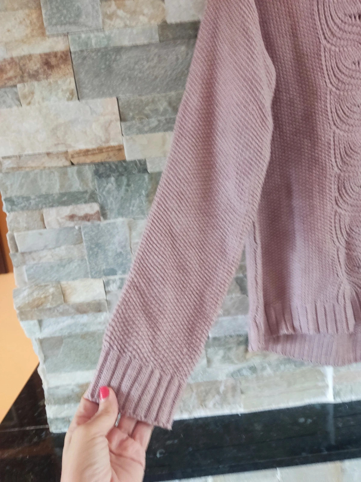 🎁 Jersey de punto rosa con bonito dibujo frontal – Sfera Basic – taille XL / 42 / 14 4