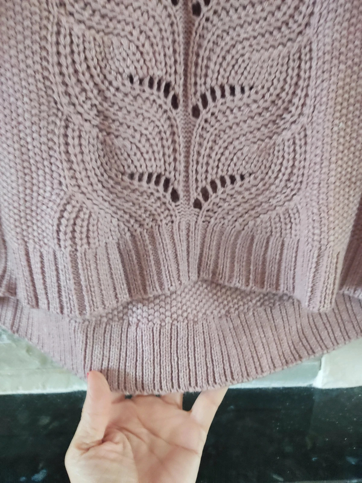 🎁 Jersey de punto rosa con bonito dibujo frontal – Sfera Basic – taille XL / 42 / 14 3