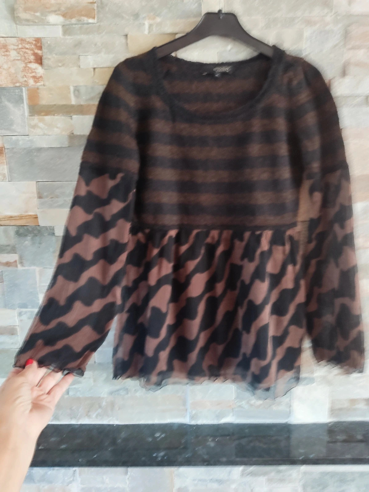 🎁 Original jersey con seda, lana y mohair – TMX – taille M / 38 / 10 2