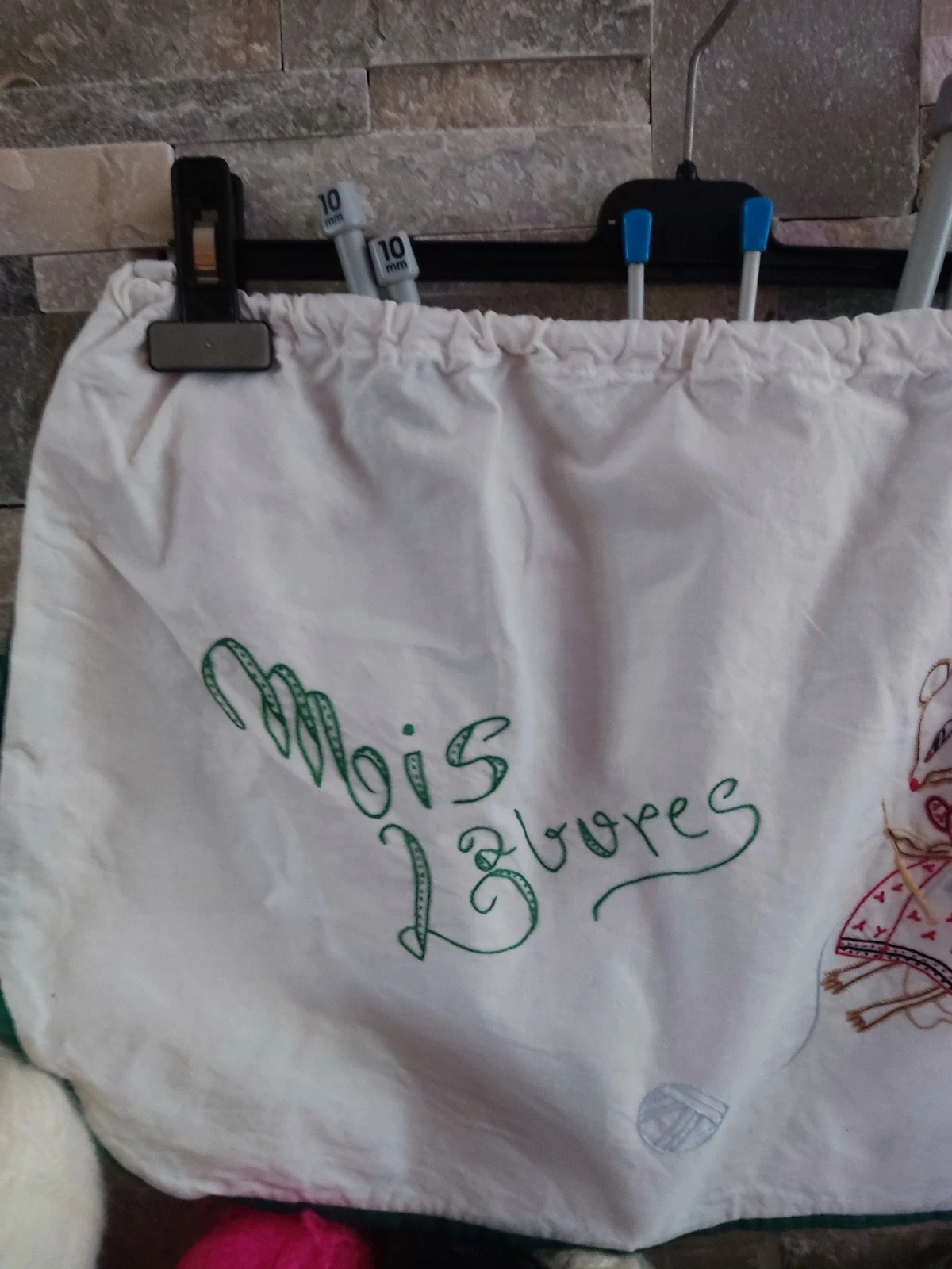 🎁Bolsa para utensilios para hacer punto con lanas y agujas de tejer 2