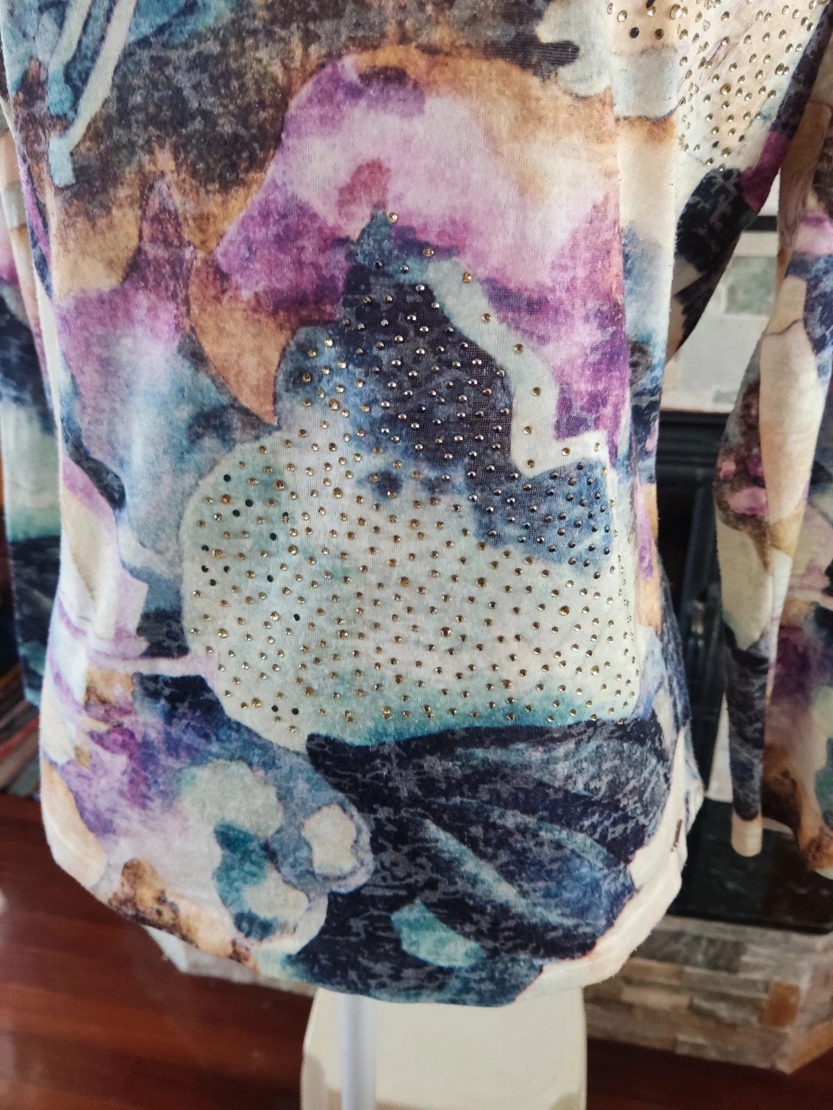 🎁 Camiseta estampada con brillantitos – mem – taille XL / 42 / 14 3