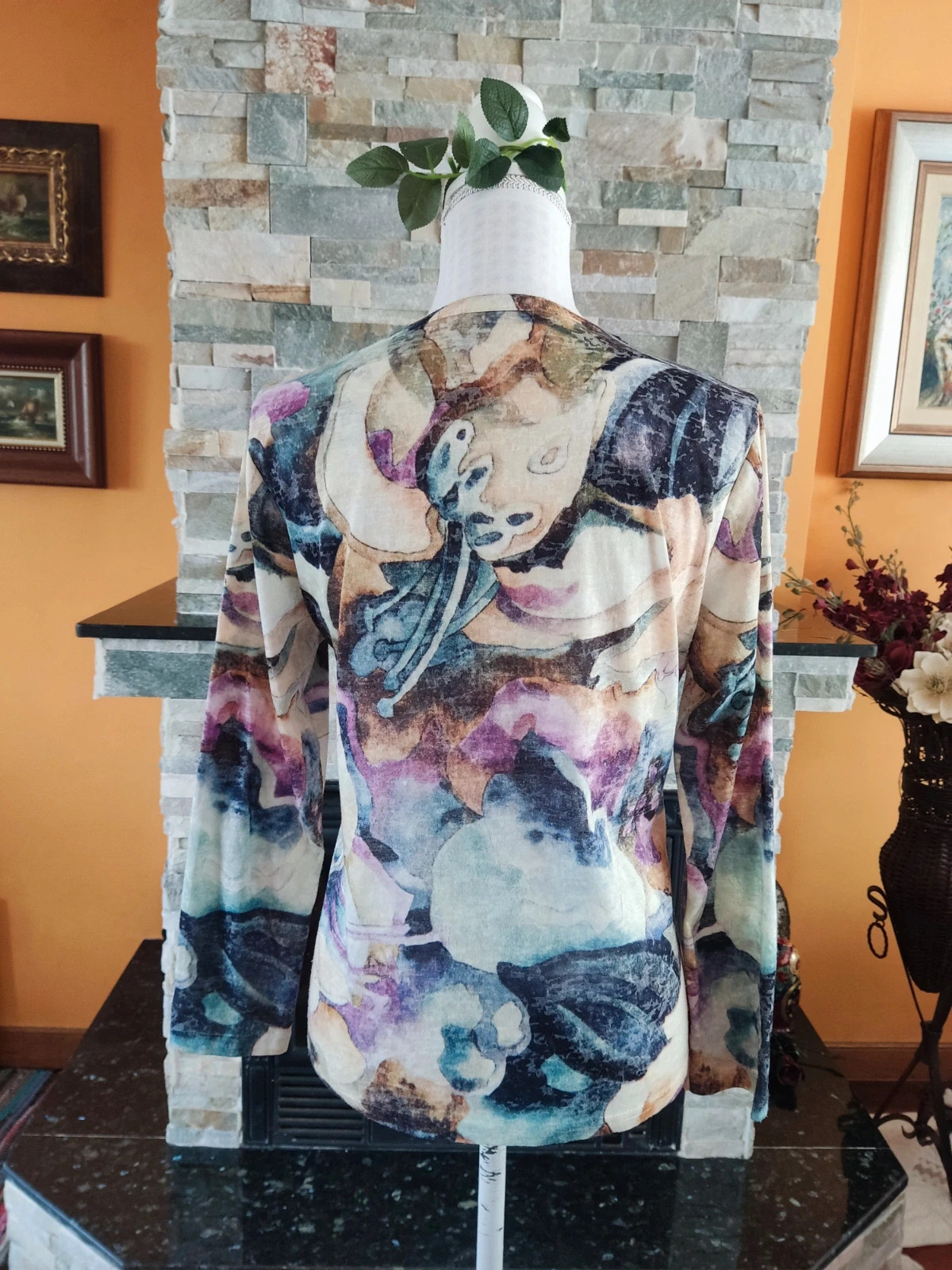 🎁 Camiseta estampada con brillantitos – mem – taille XL / 42 / 14 5