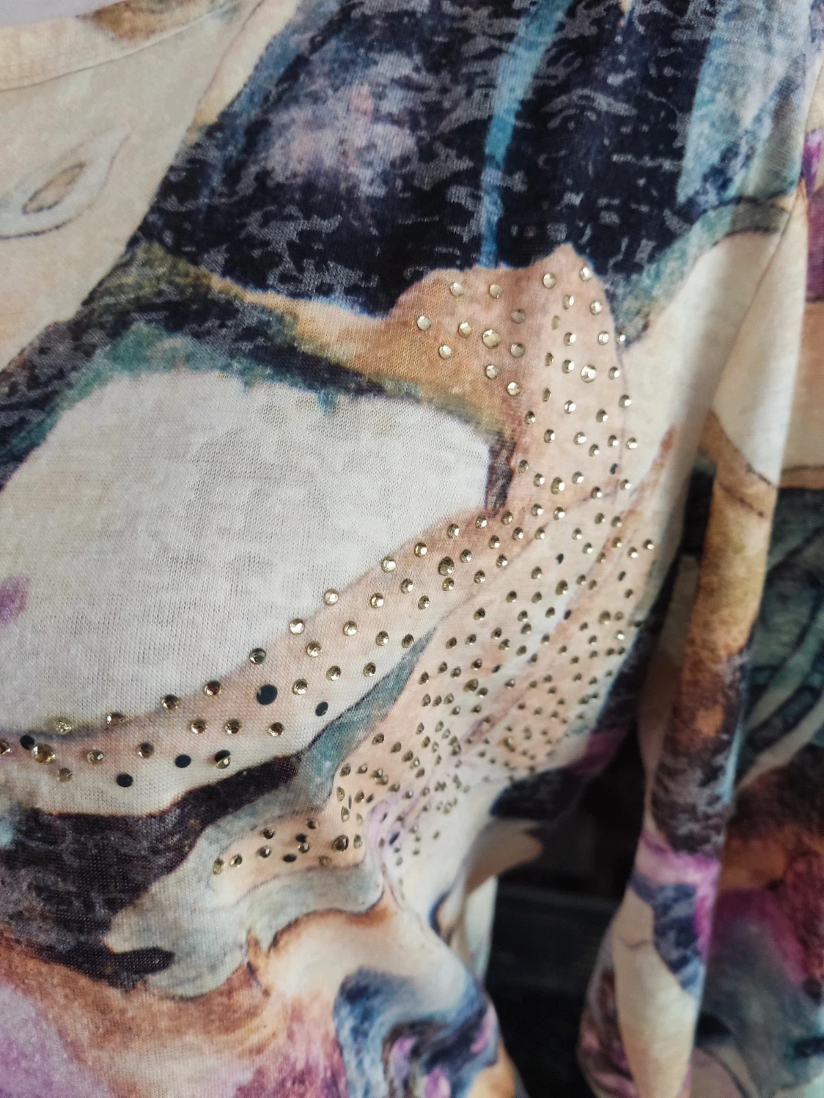 🎁 Camiseta estampada con brillantitos – mem – taille XL / 42 / 14 4
