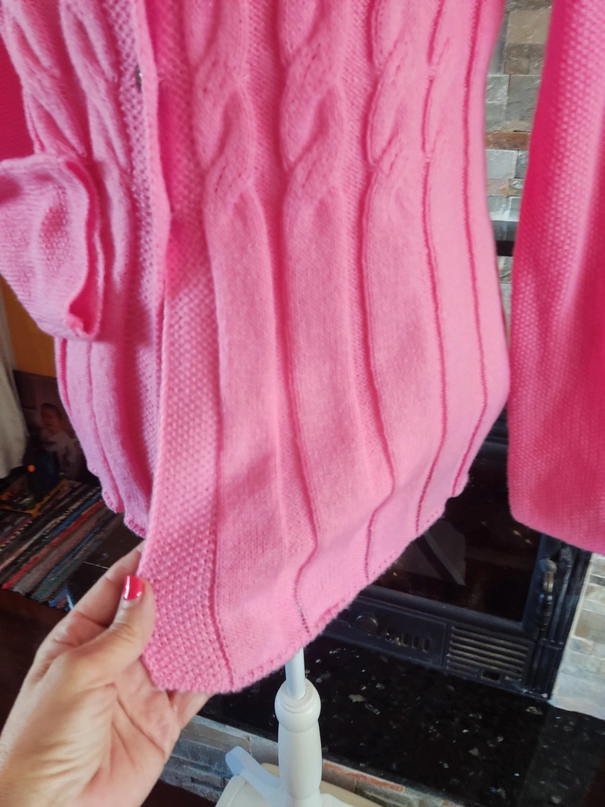 🔥Bonita chaqueta de punto rosa entallada – taille M / 38 / 10 5