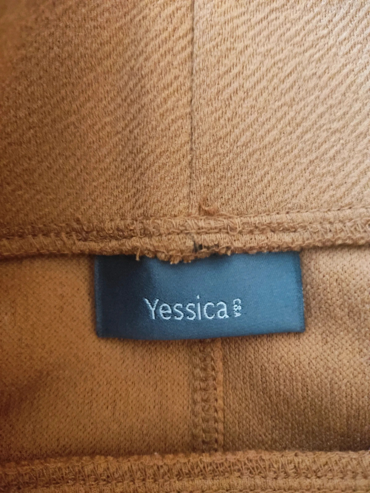 🔥Falda básica entallada de punto suave tono camel – Yessica – taille S / 36 / 8 5