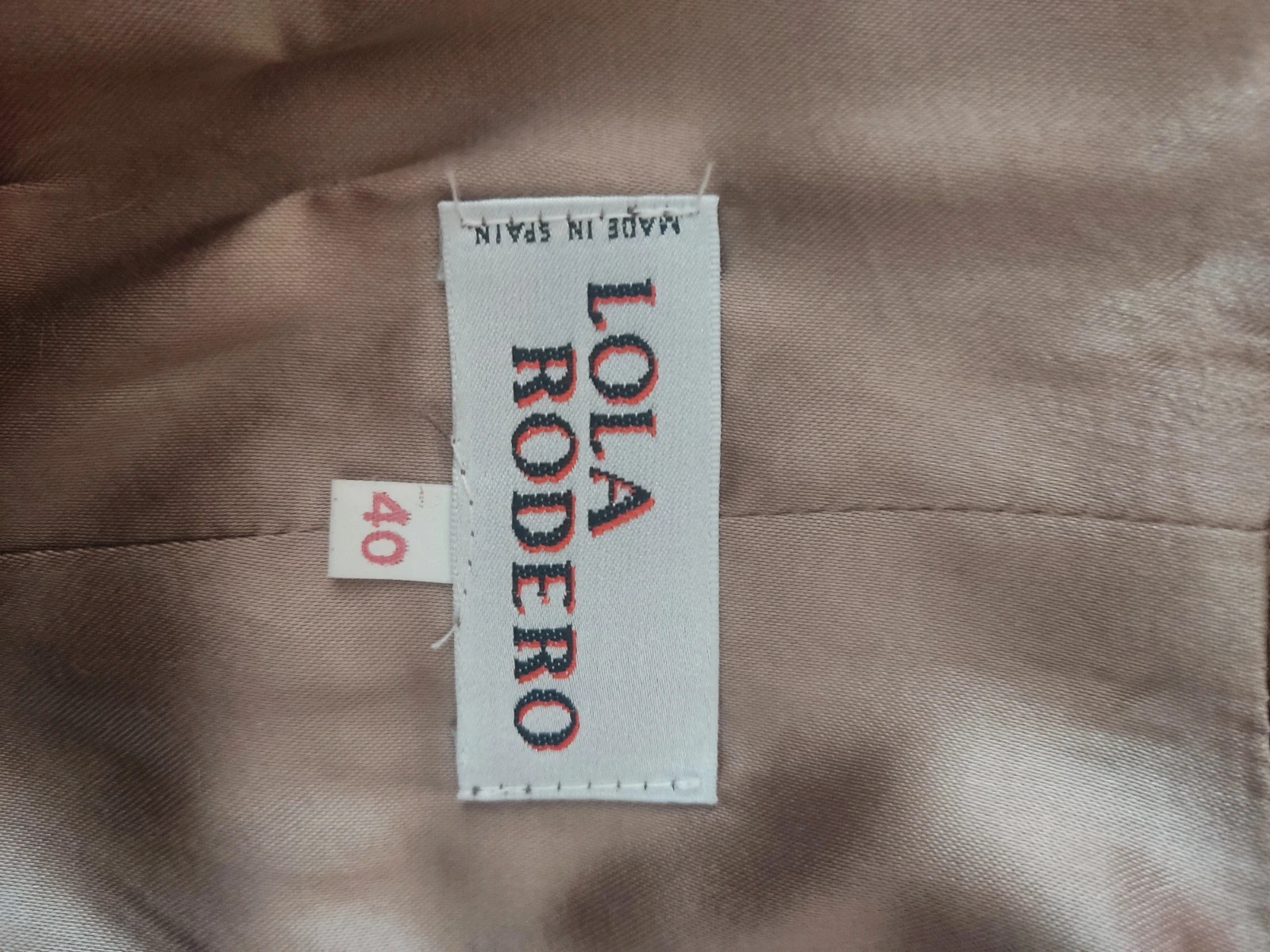 🔥Elegante chaleco de vestir marrón claro y espalda de raso dorado – lola rodero – taille L / 40 / 12 5