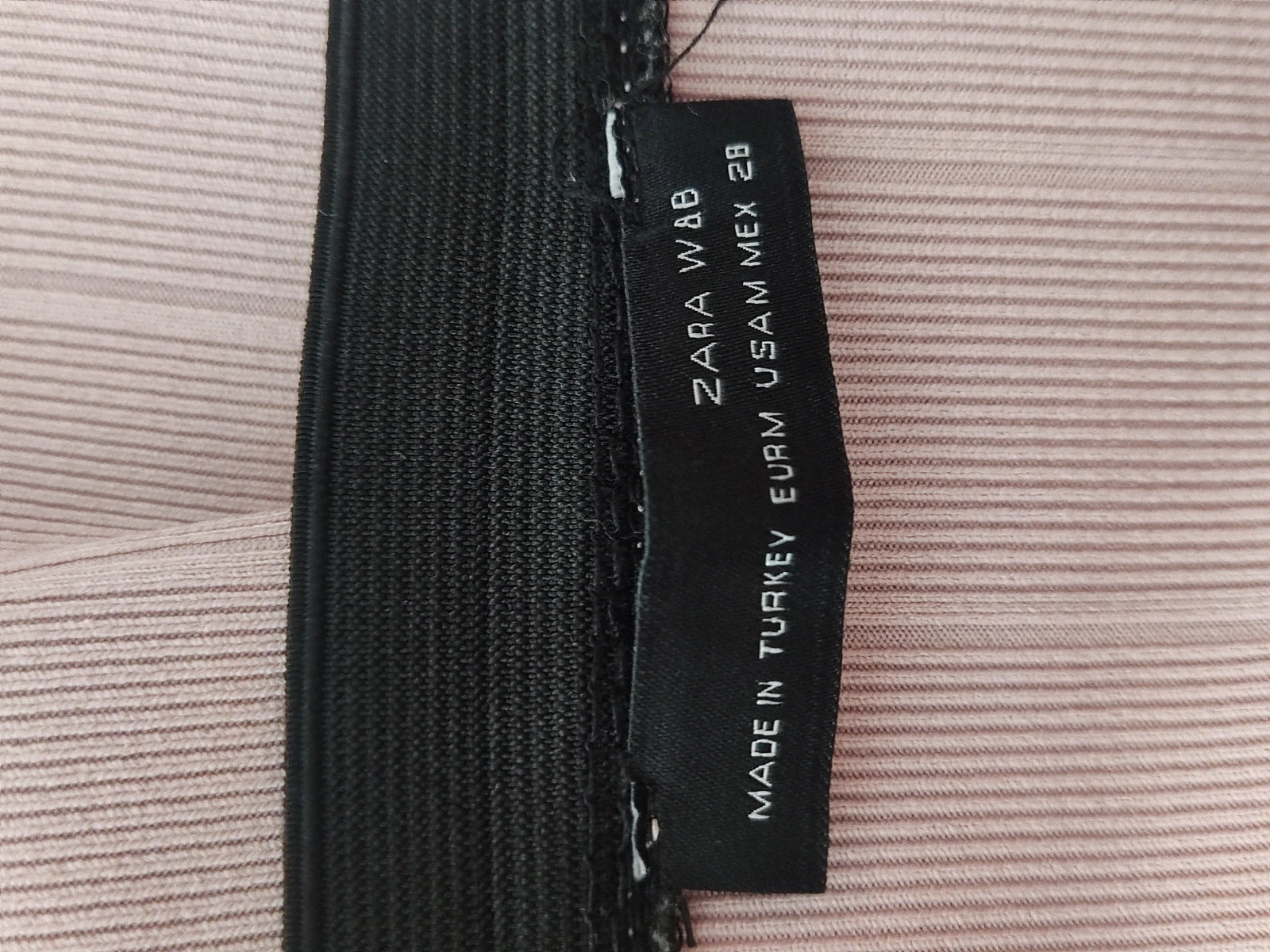 🔥Estilosa Falda tubo de punto rosa acanalado – Zara – taille M / 38 / 10 5