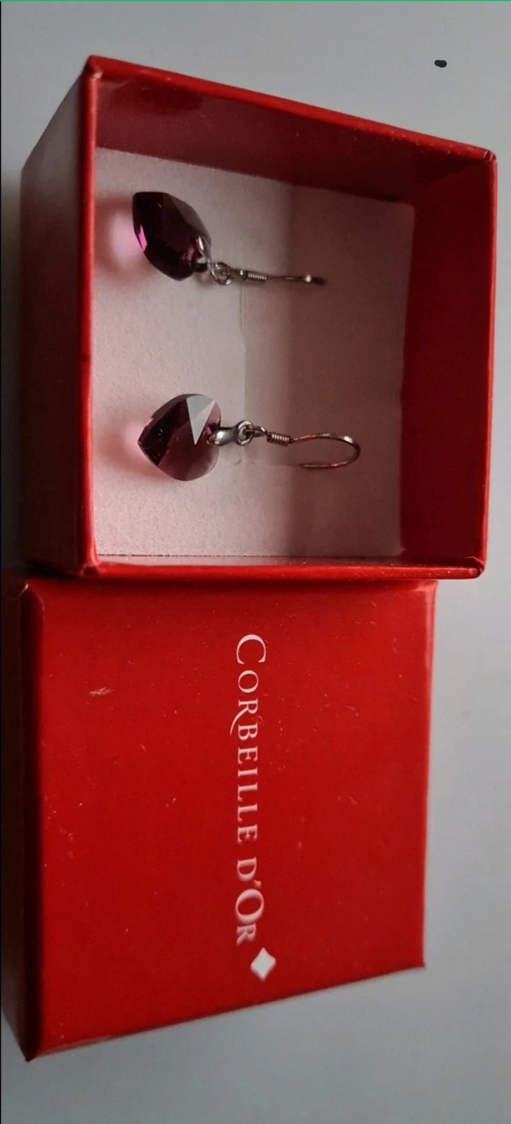 Boucle d'oreilles argent – corbeille d'or 2