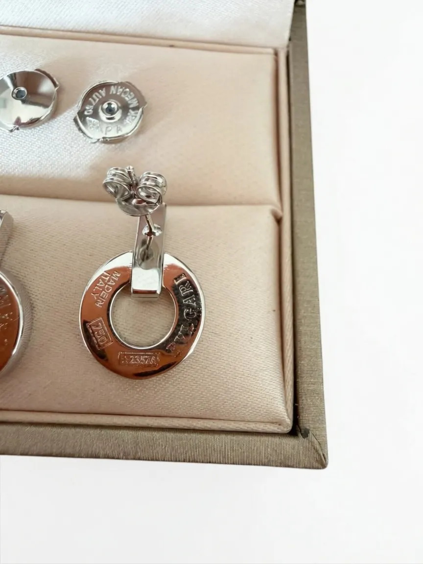 Boucles d'oreilles créoles strass argentées 5