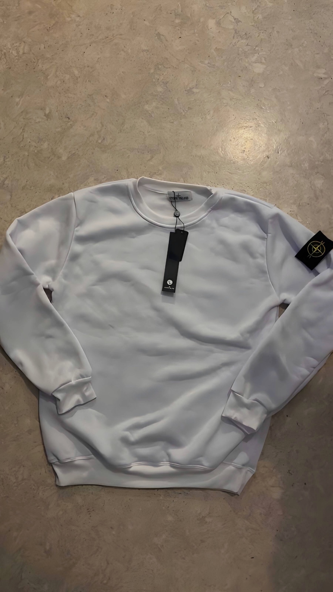Pull Stone Island Blanc - modèle très recherché