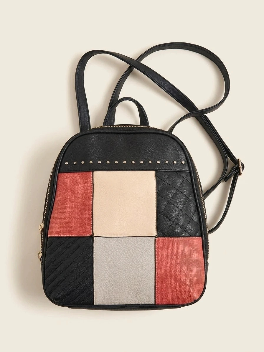 Mochila de mujer en patchwork multicolor