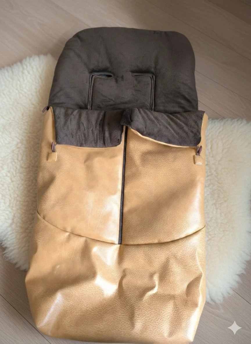 Saco de silla universal beige y marrón