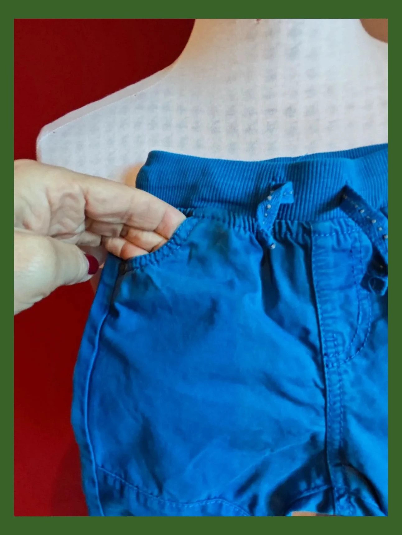🌺Cómodo pantaloncito azul de bebe – Obaïbi – taille 1-3 mois / 56 cm 3
