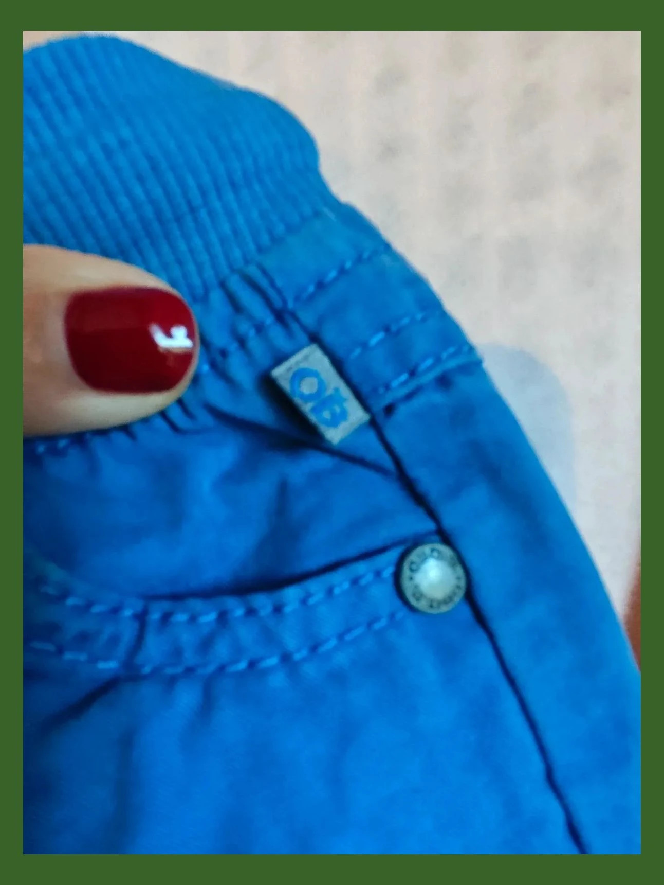 🌺Cómodo pantaloncito azul de bebe – Obaïbi – taille 1-3 mois / 56 cm 5