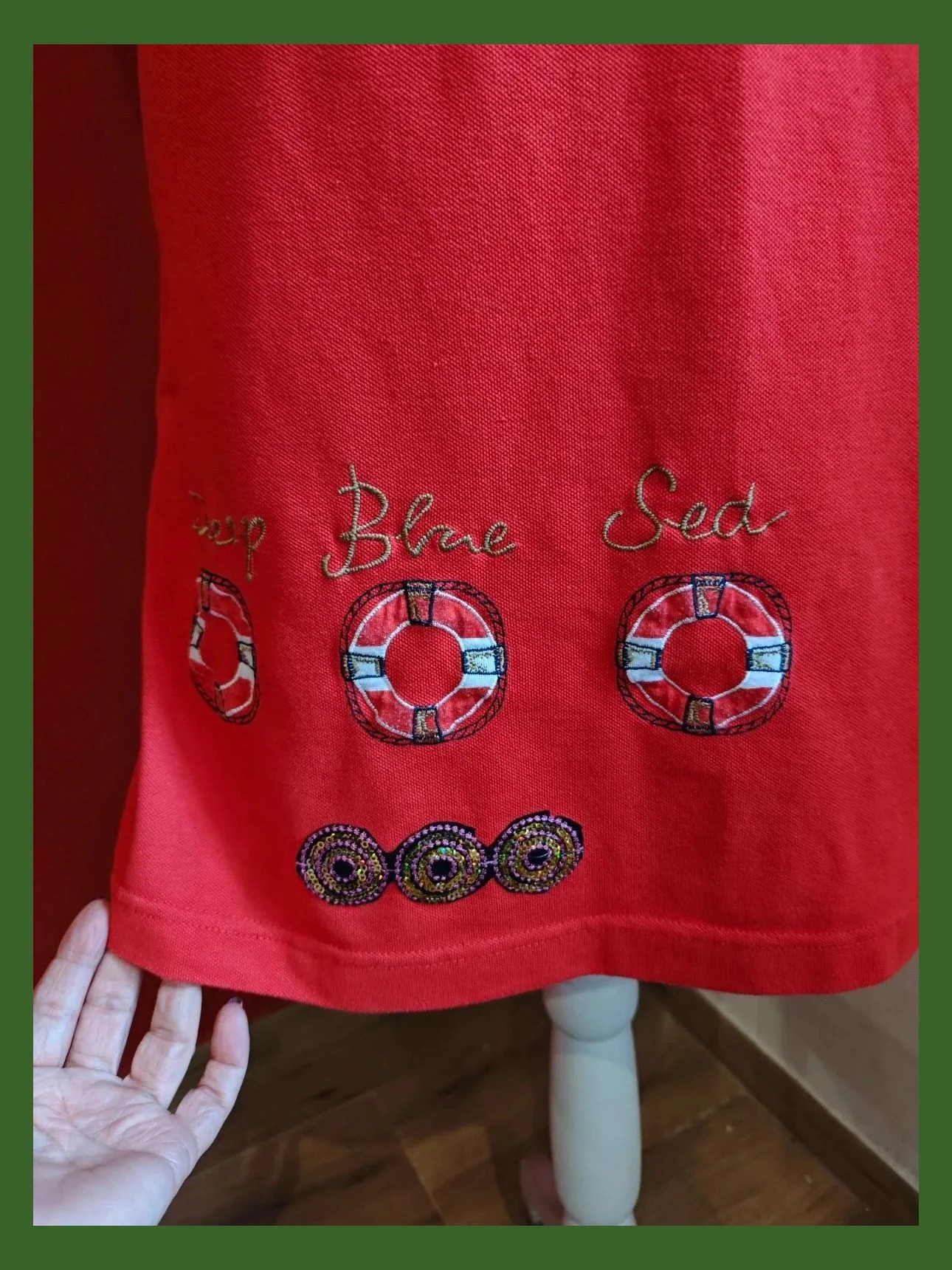 🌺 Cómodo vestido de verano rojo con detalles, ideal para playa o piscina – Belty – taille M / 38 / 10 4