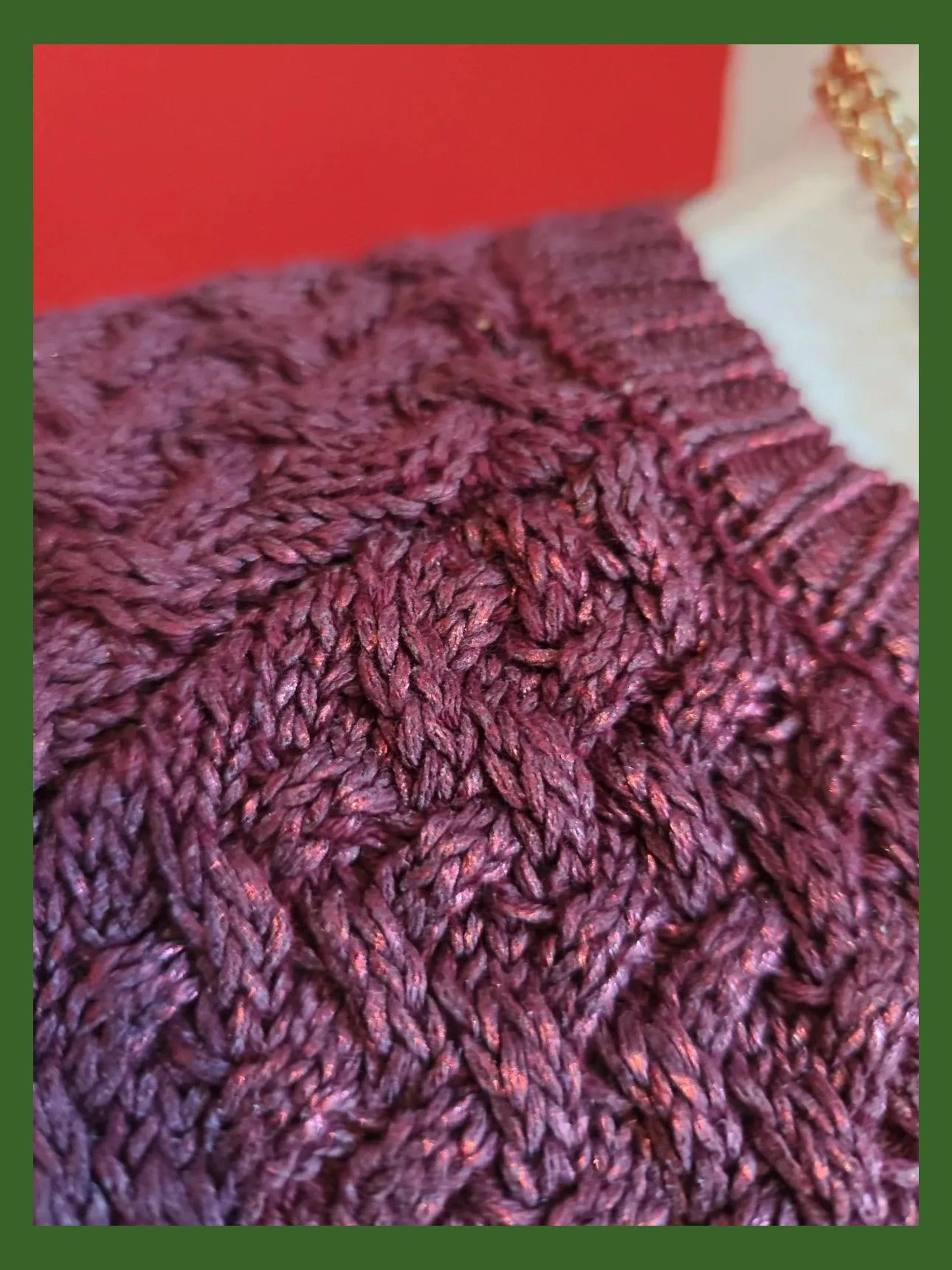 🌺Bonito jersey morado con brillos con punto de ochos, talla L – Fórmula Joven – taille L / 40 / 12 4