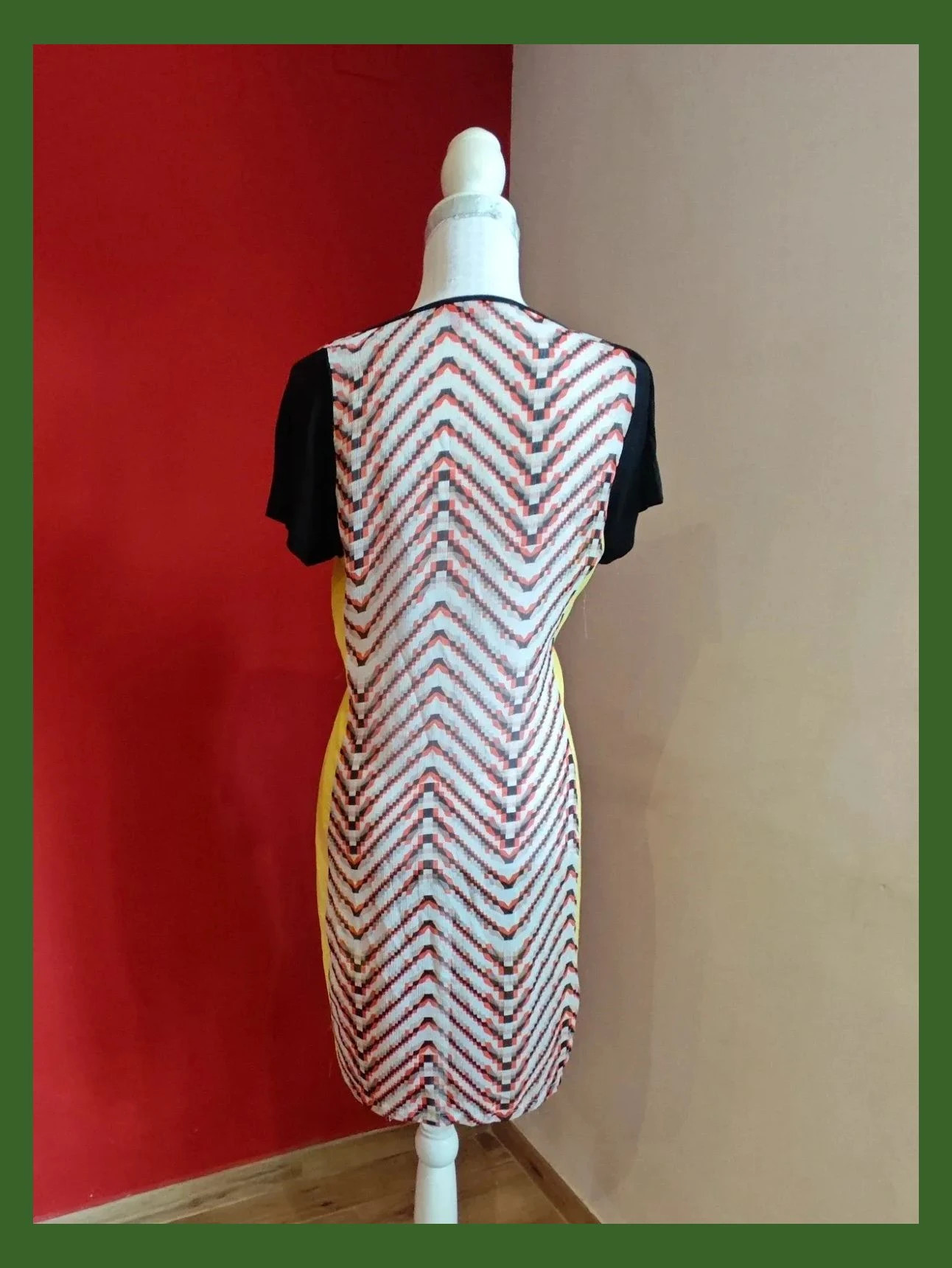 🌺 Vestido caftán ideal para playa o piscina, se gasa semitransparente multicolor – Miss Captain – taille L / 40 / 12 5