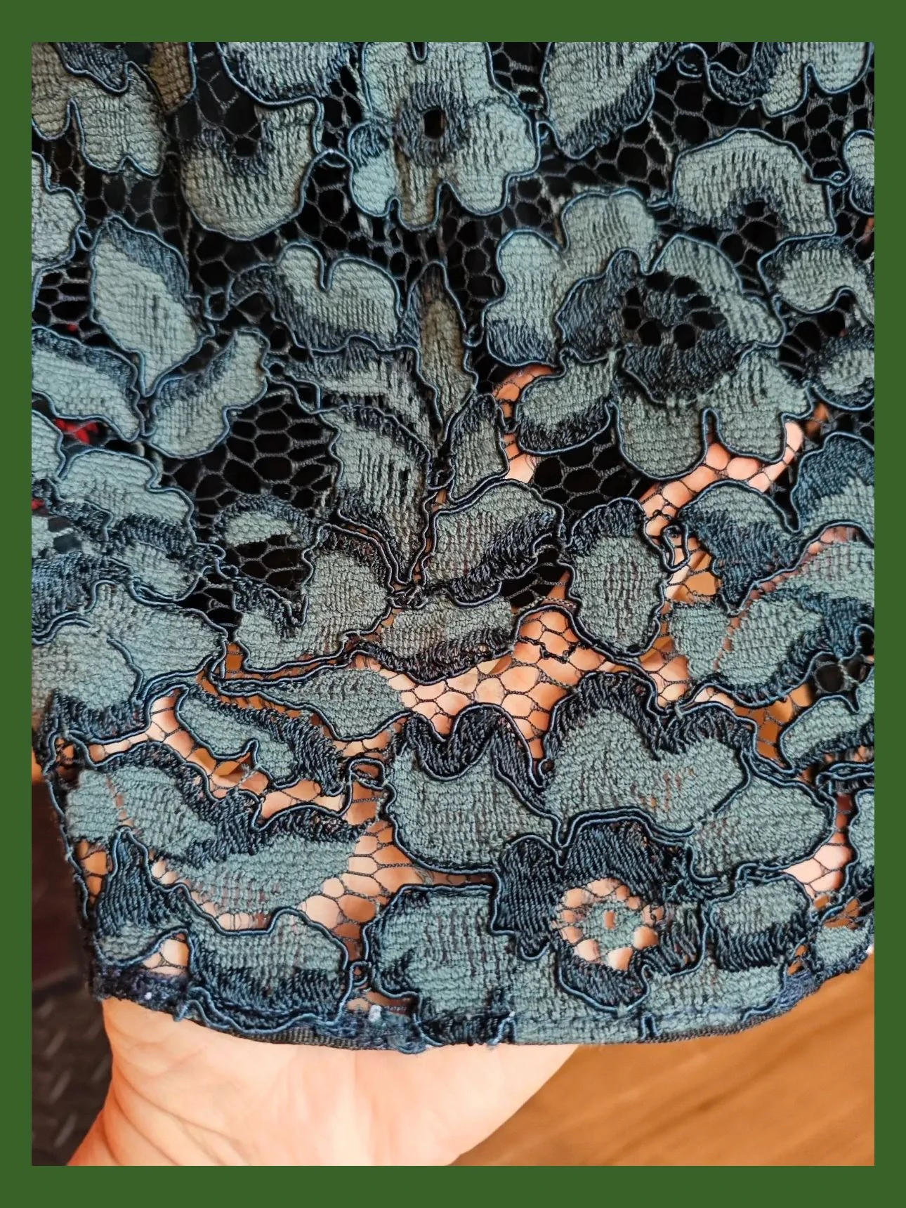 🌺Falda de blonda azul marino, de Zara, talla S.Ver descripción – Zara – taille S / 36 / 8 3