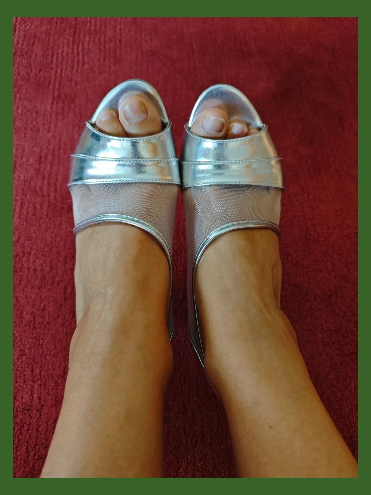 🌺Preciosos y originales zapatos de tacón abiertos plateados y transparentes – Festissimo – taille 38 2
