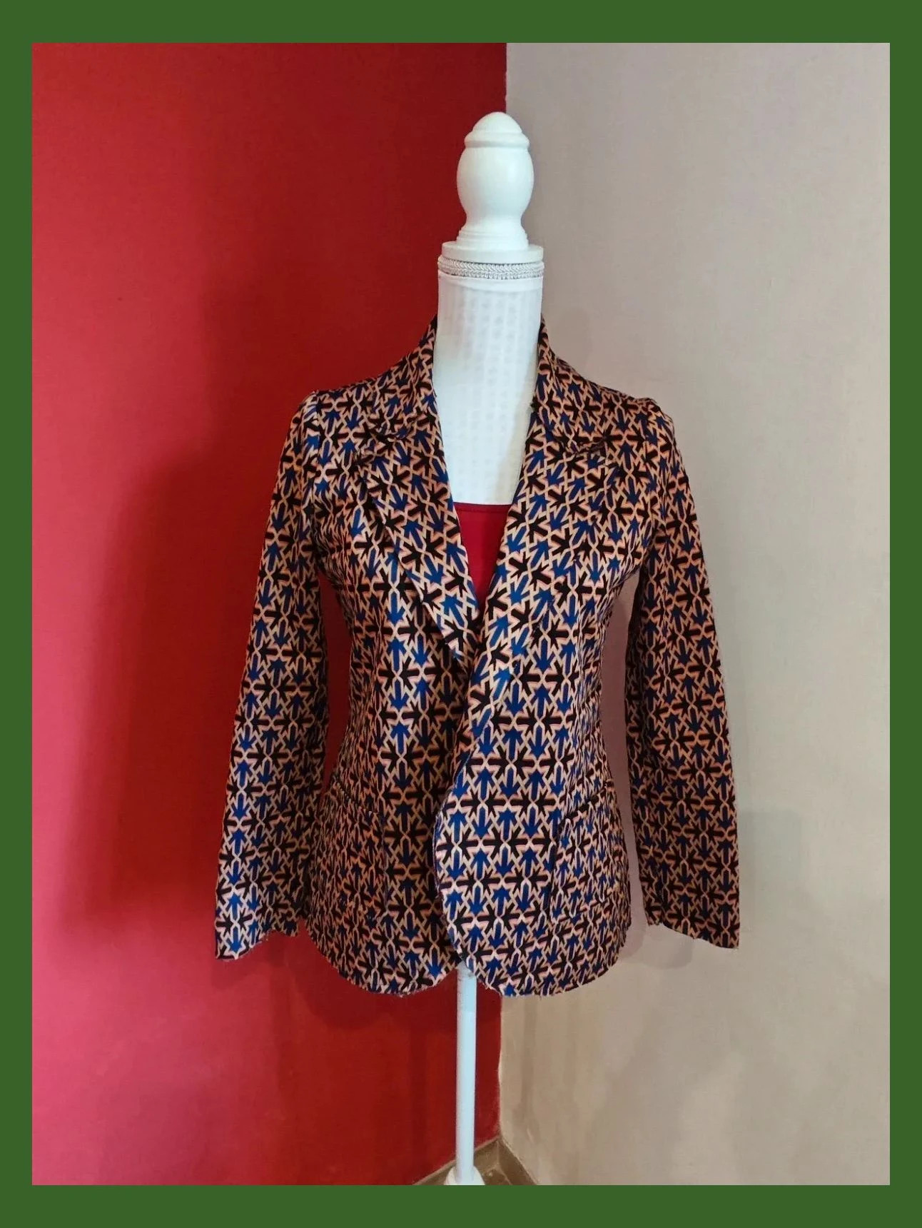 🌺Bonita blazer de entretiempo con estampado geométrico varios tonos