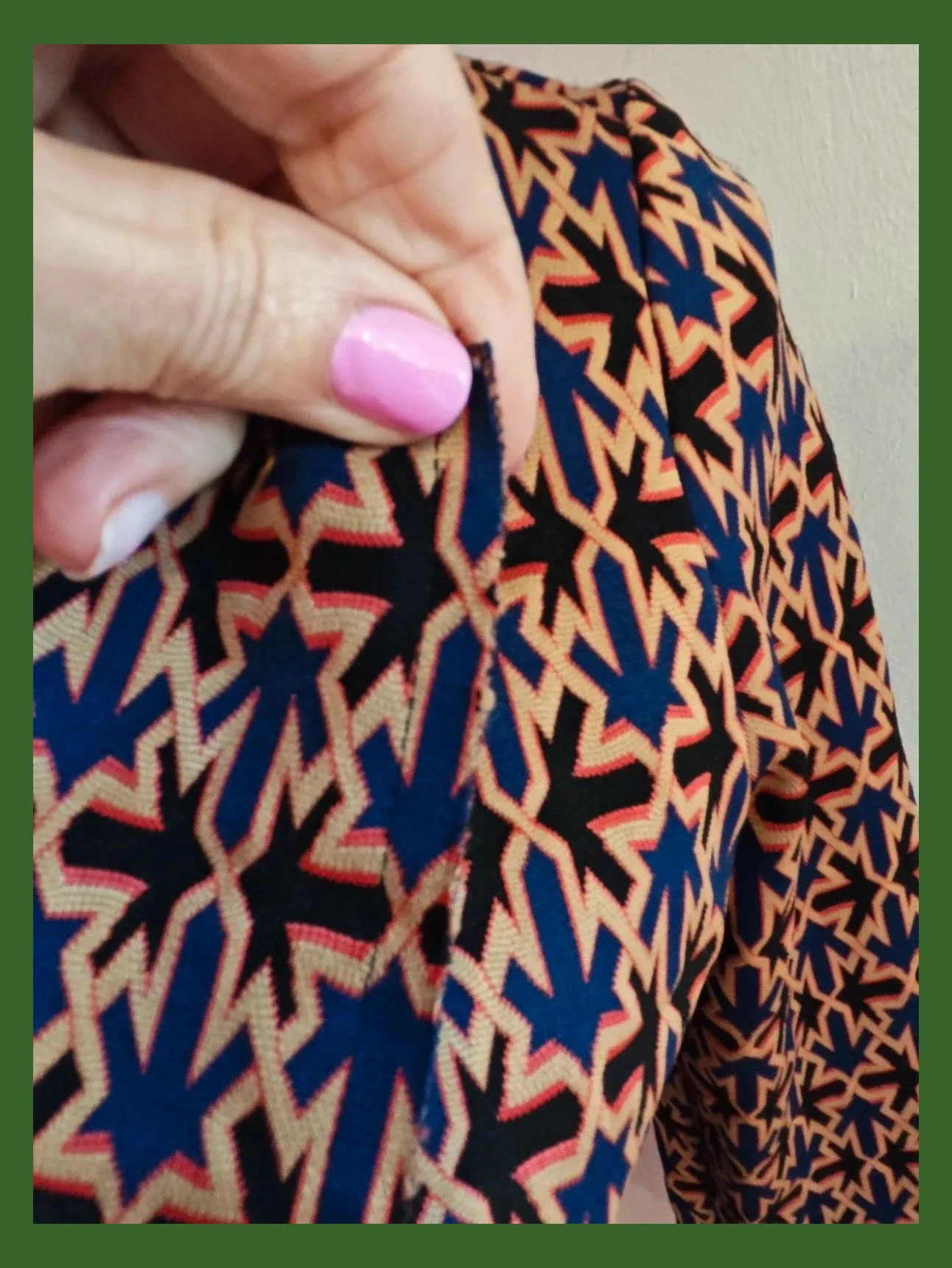 🌺Bonita blazer de entretiempo con estampado geométrico varios tonos – Basil – taille L / 40 / 12 4