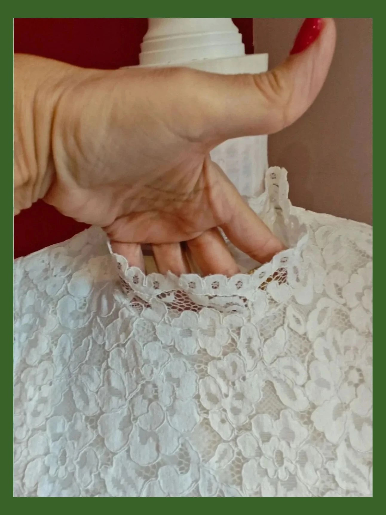 🌺 Elegante vestido de blonda blanca con parte baja de la espalda abierta, talla 36 – H&M – taille S / 36 / 8 4