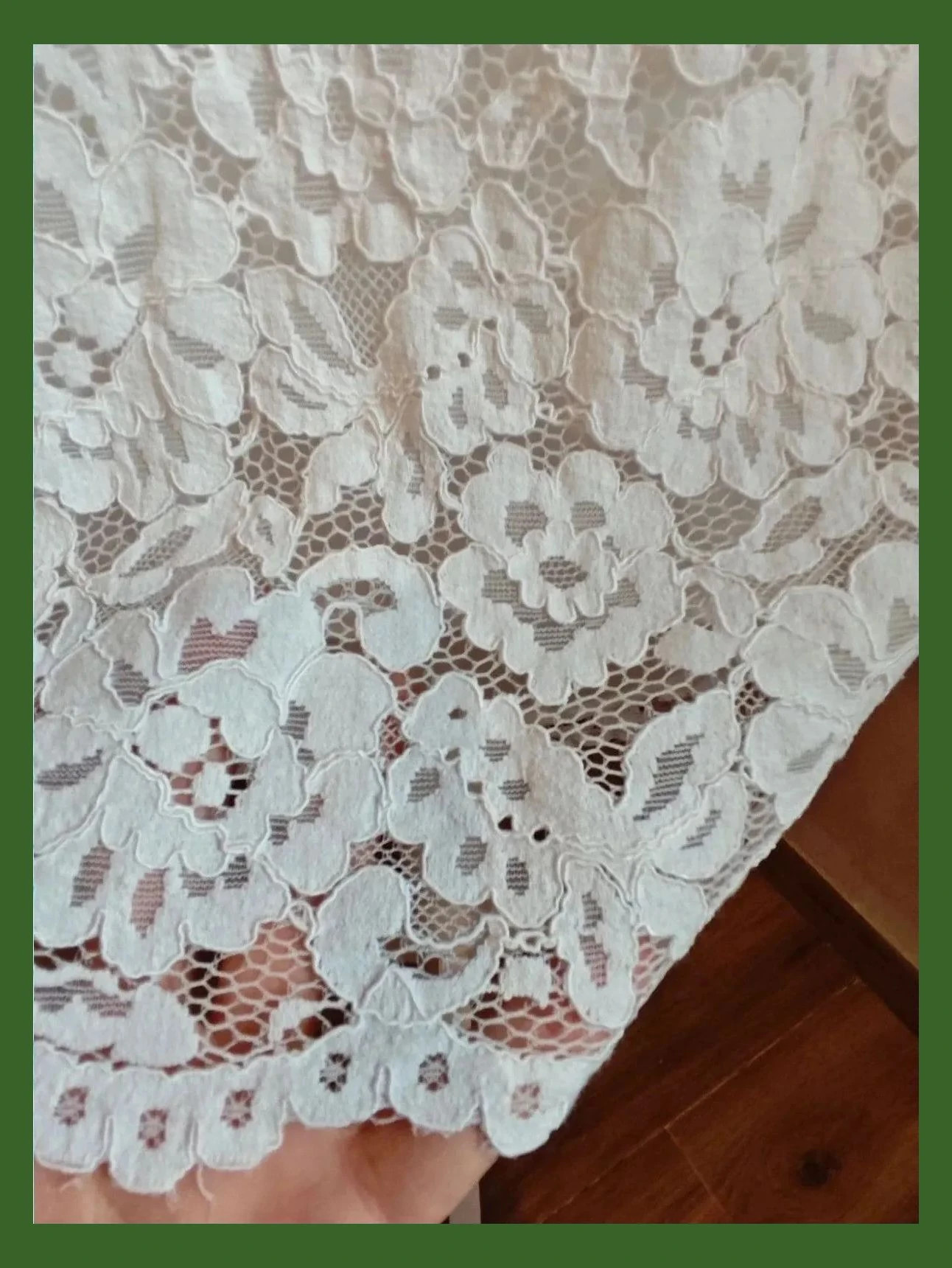 🌺 Elegante vestido de blonda blanca con parte baja de la espalda abierta, talla 36 – H&M – taille S / 36 / 8 5