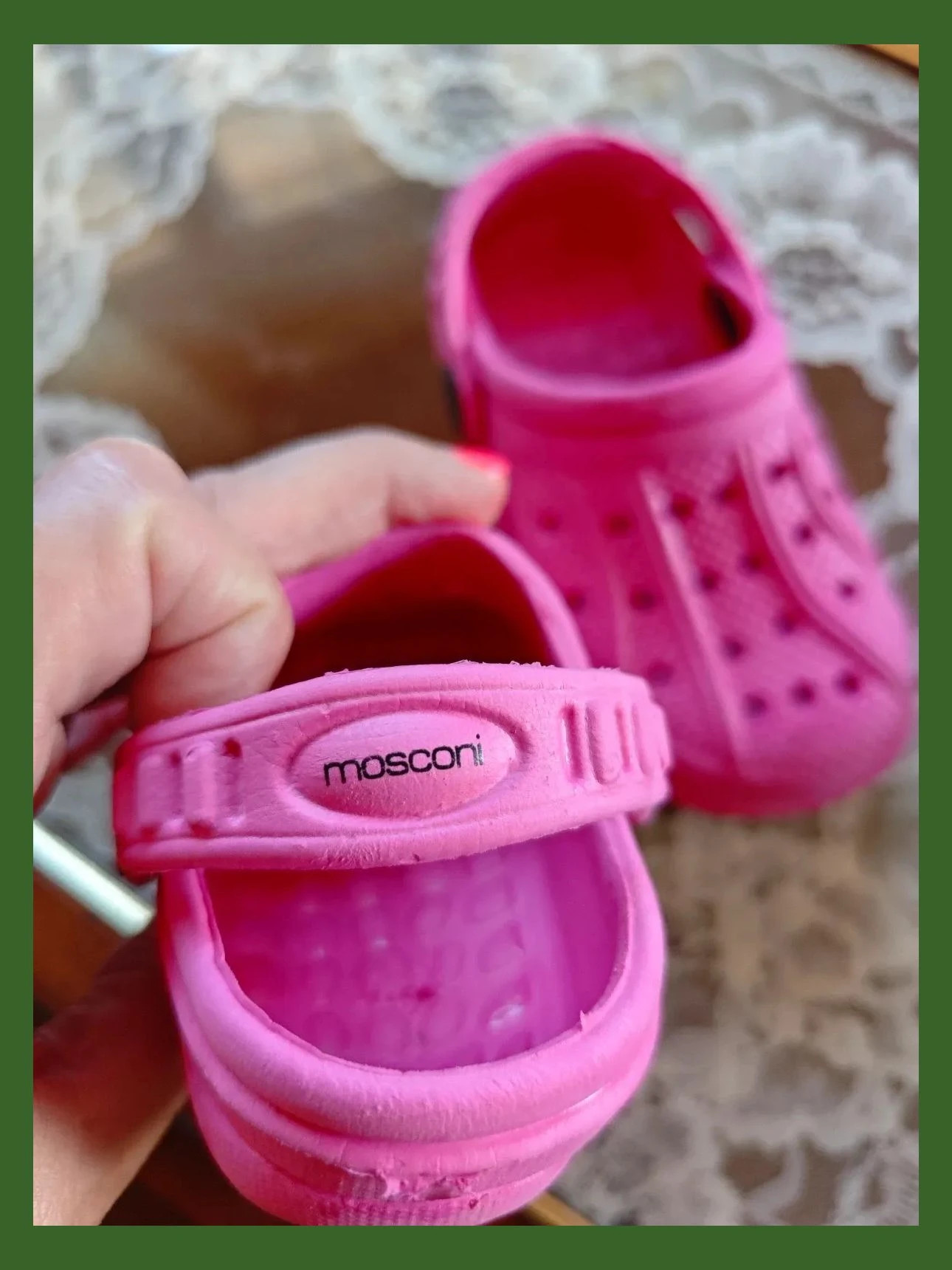 🌺 Chanclas crocs fucsia en perfecto estado, número 24 – Mosconi – taille 24 4