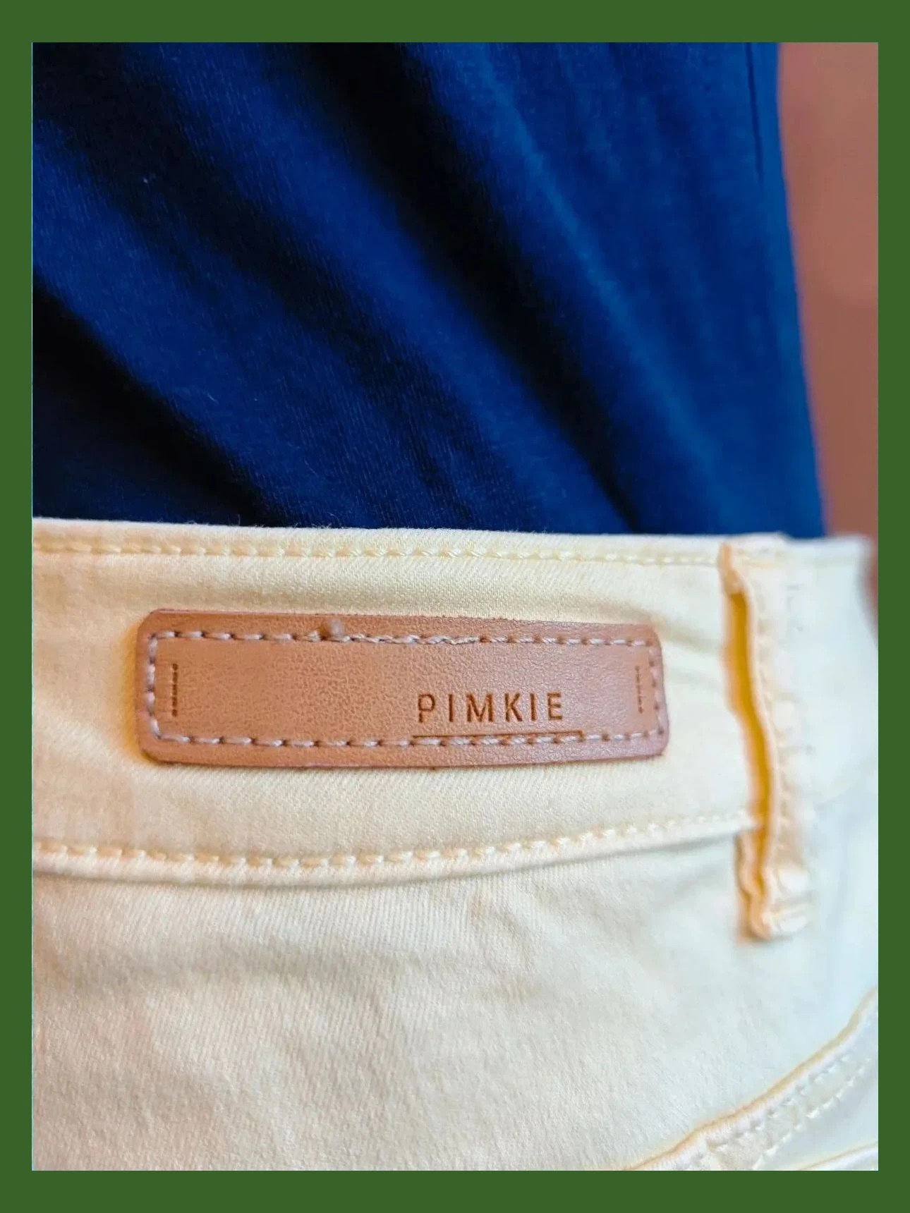 🌺Pantalón pitillo push up color amarillo suave, talla L – Pinkie – taille L / 40 / 12 5